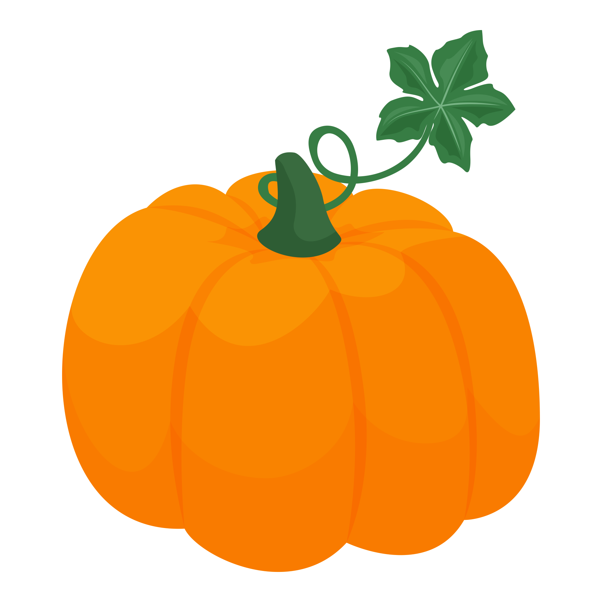  Printable Orange Pumpkin