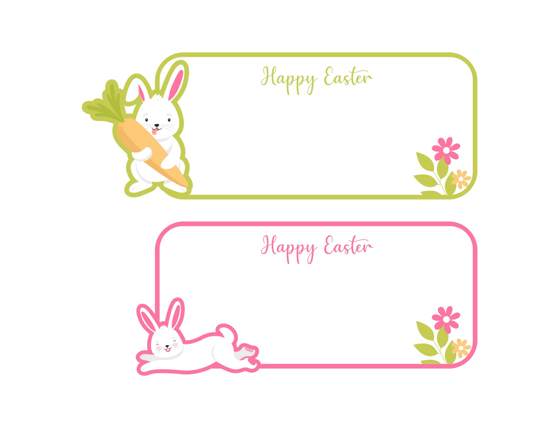 Printable Easter Bunny Name Tags