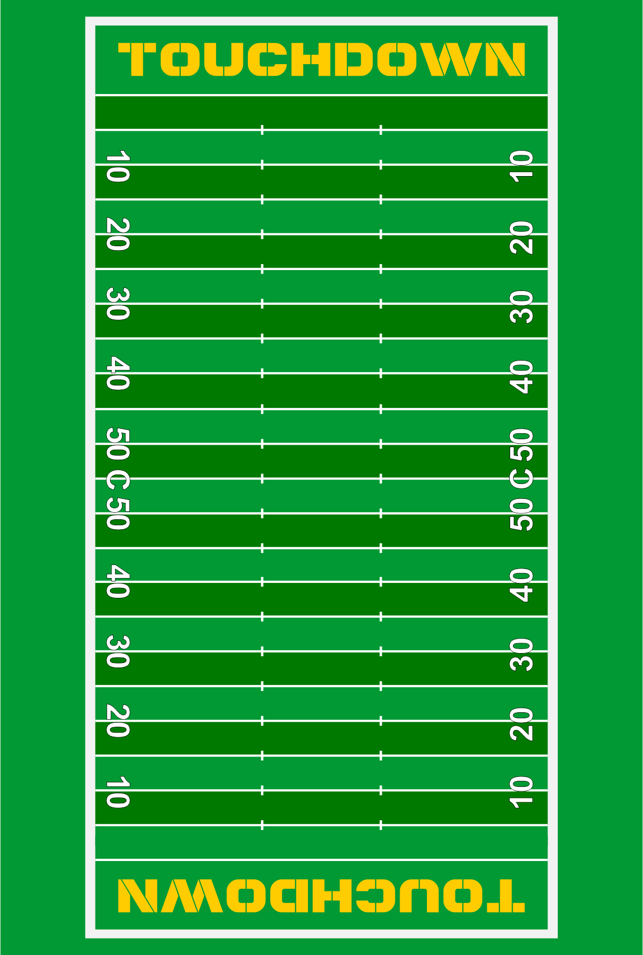 Football Field Layout Template