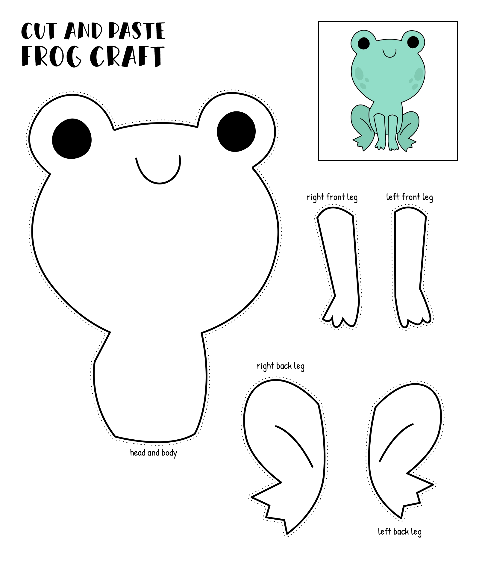 Printable Frog Crafts