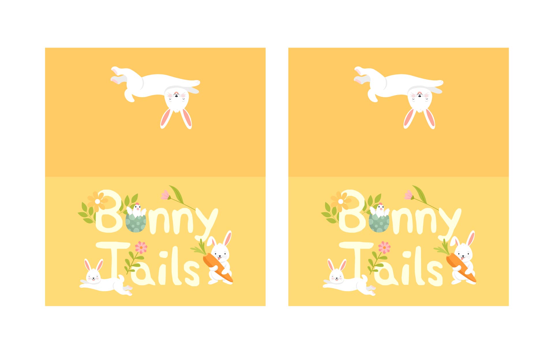 Printable Labels Easter Bunny Tail