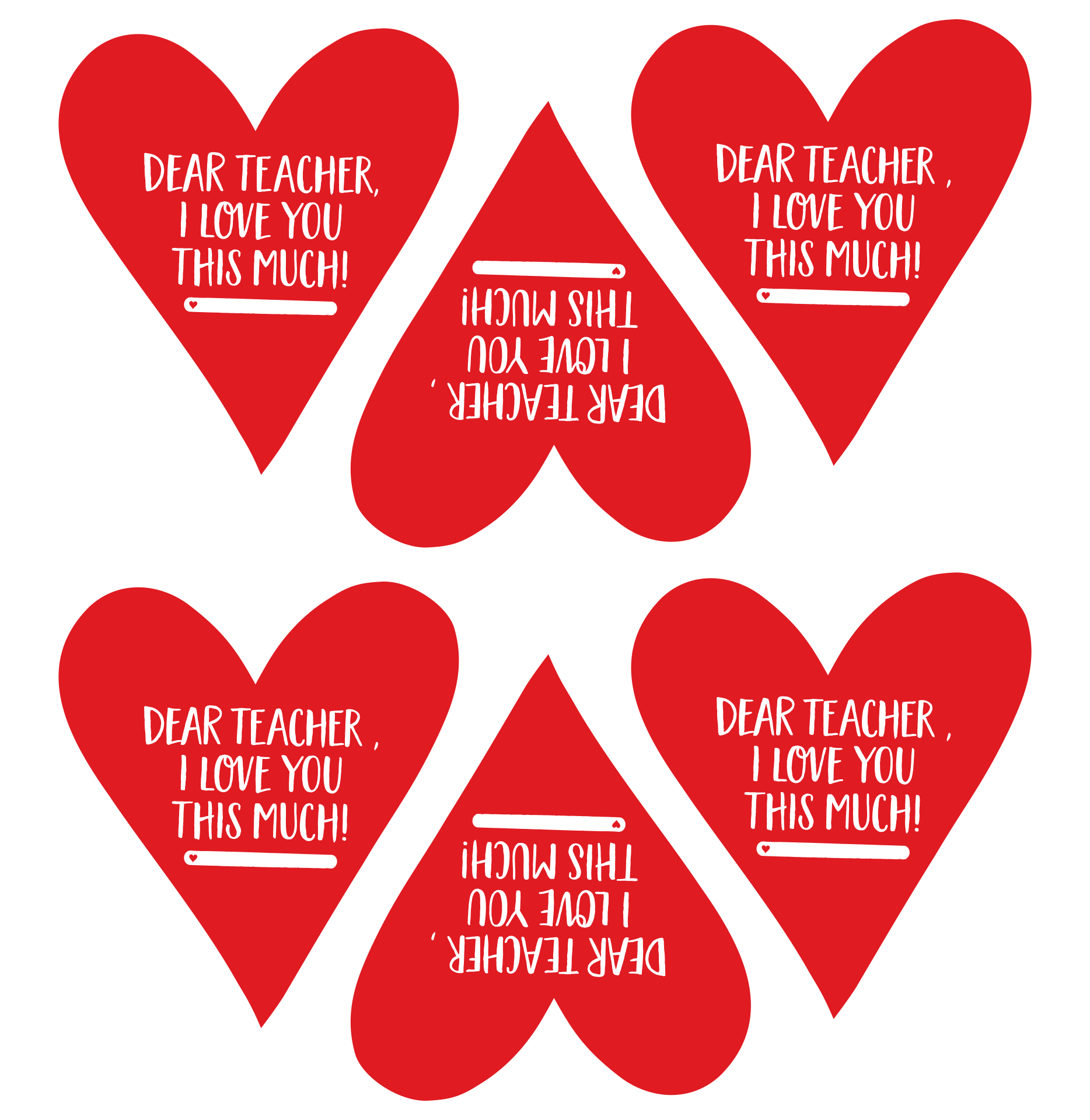 Teacher Valentine Free Printable Cards