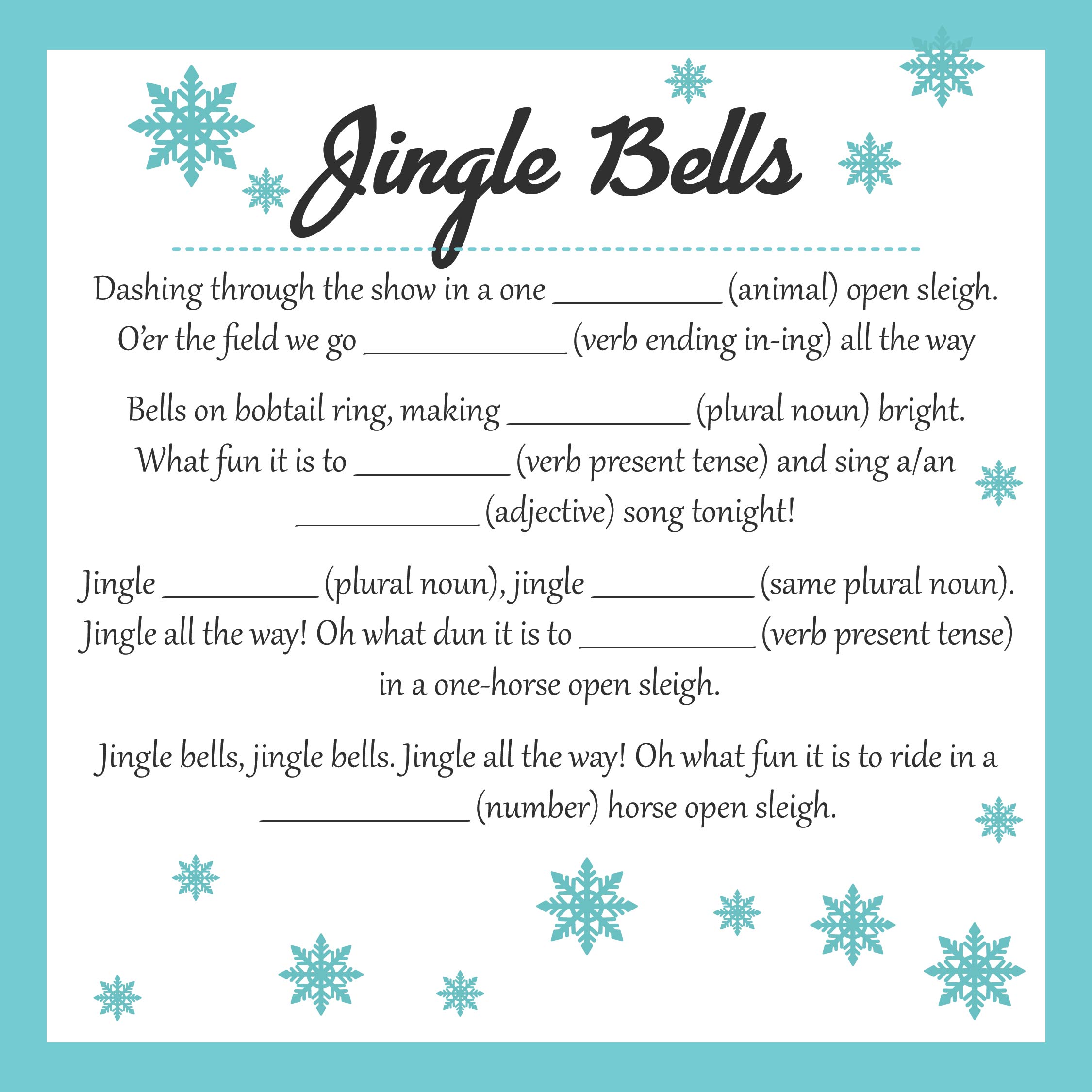 Christmas Mad Libs Sheets 7 Free PDF Printables Printablee