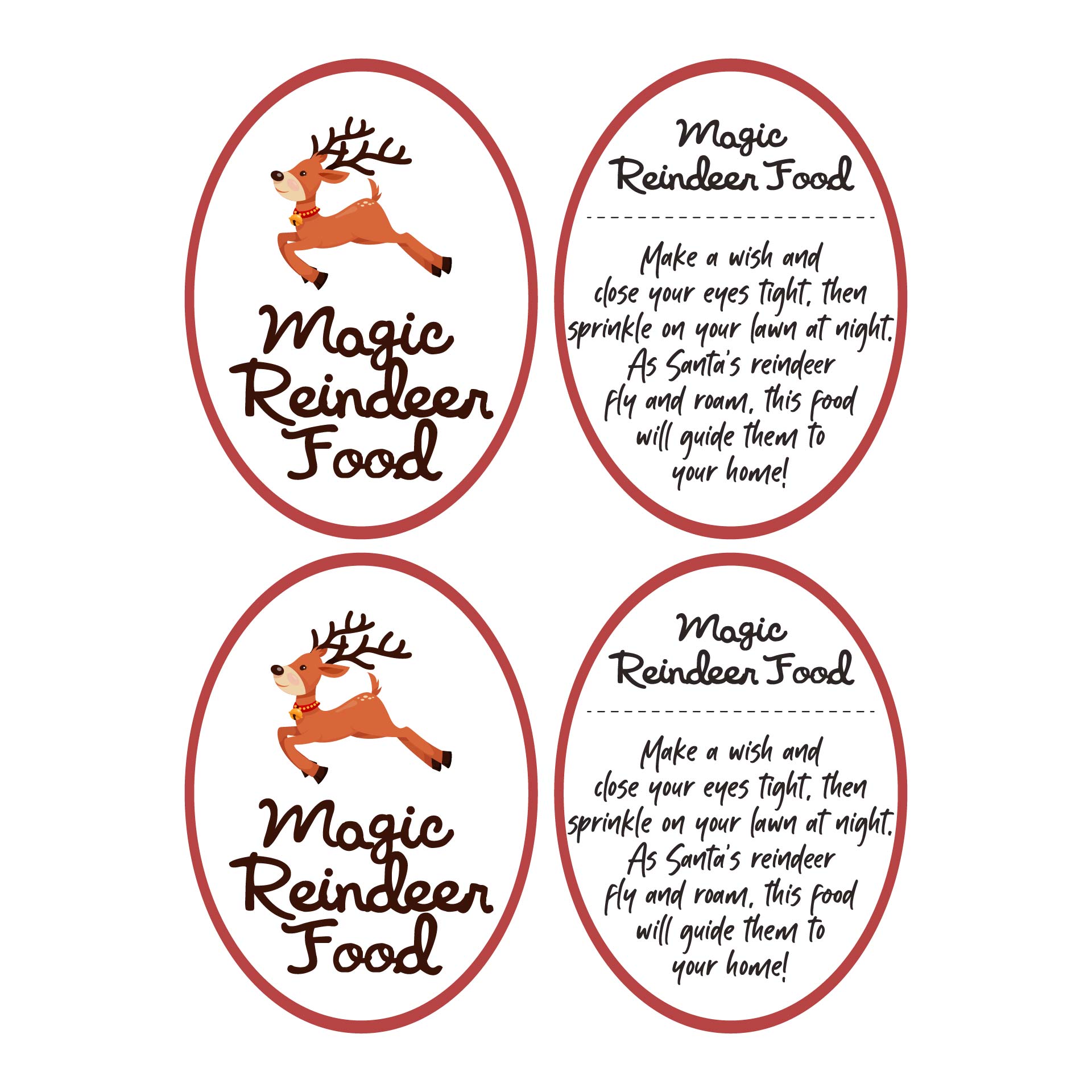 Magic Reindeer Food Printable