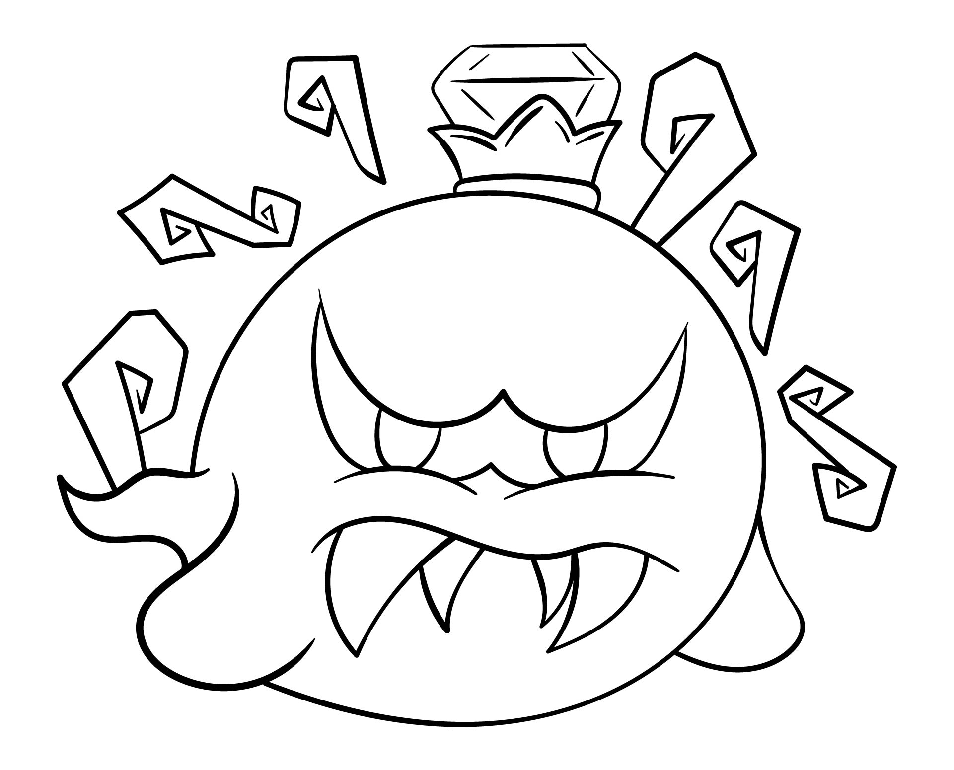 Mario King Boo Coloring Pages