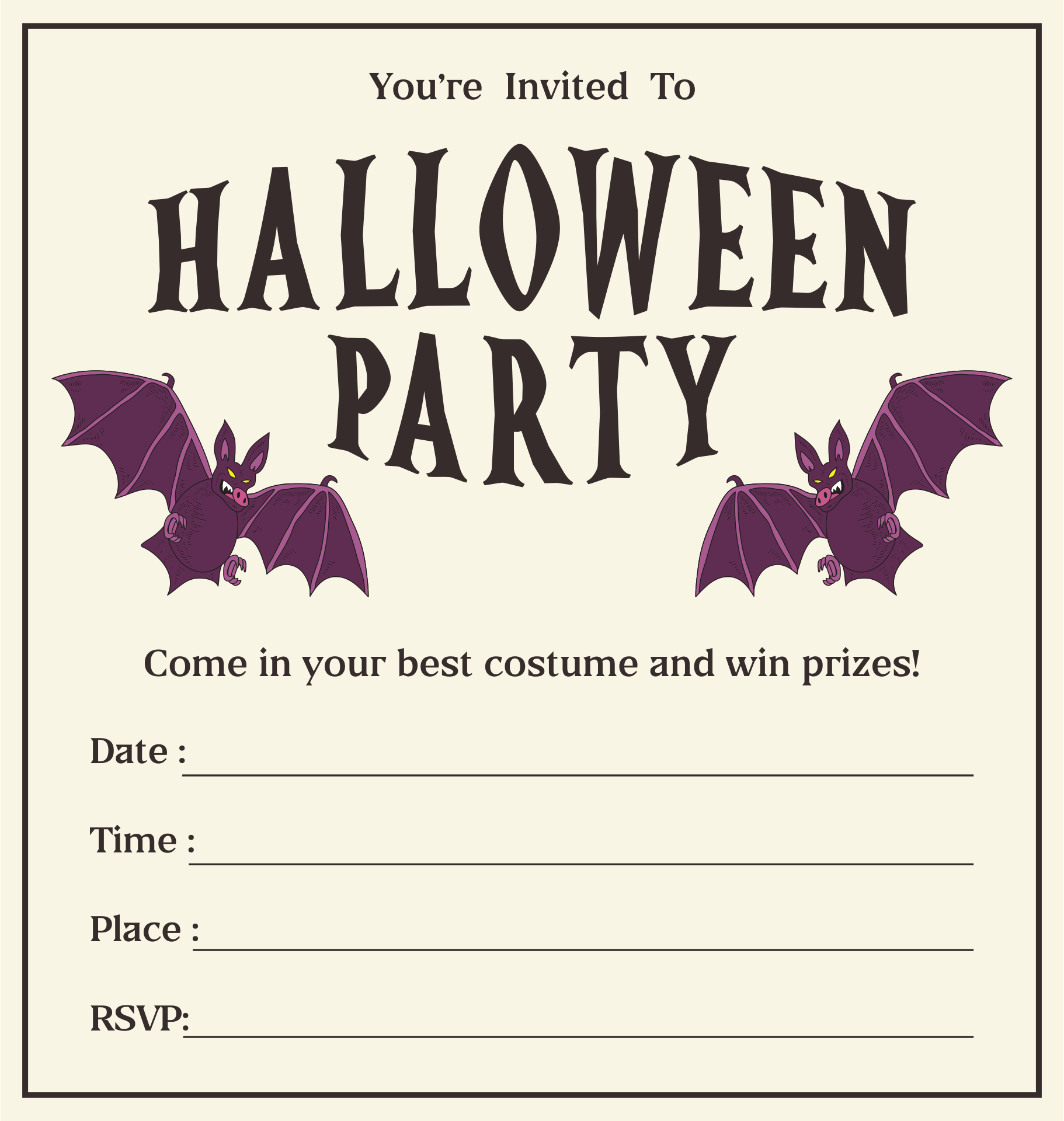 15 Best Free Printable Templates Halloween Party PDF for Free at Printablee