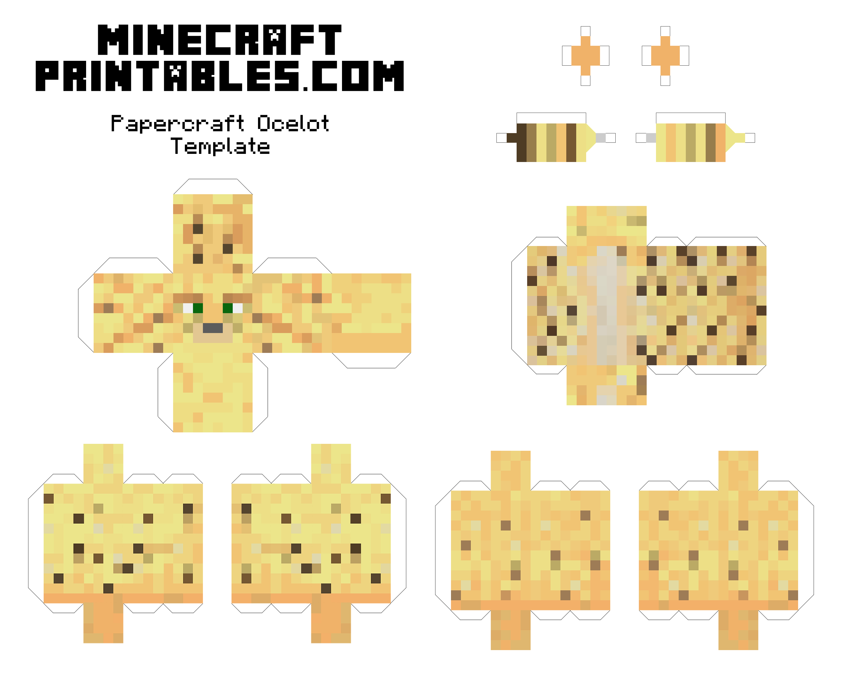 Minecraft Bee Papercraft Free Printable Papercraft Templates | My XXX ...