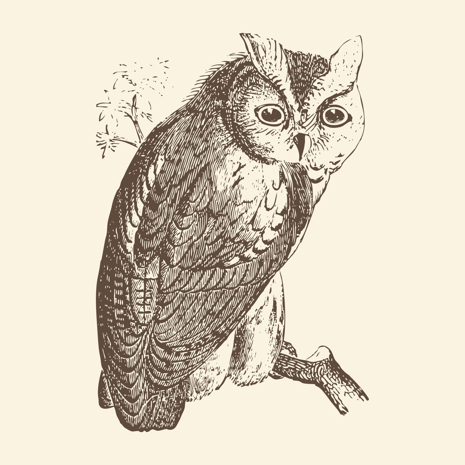 Vintage Owl Printable