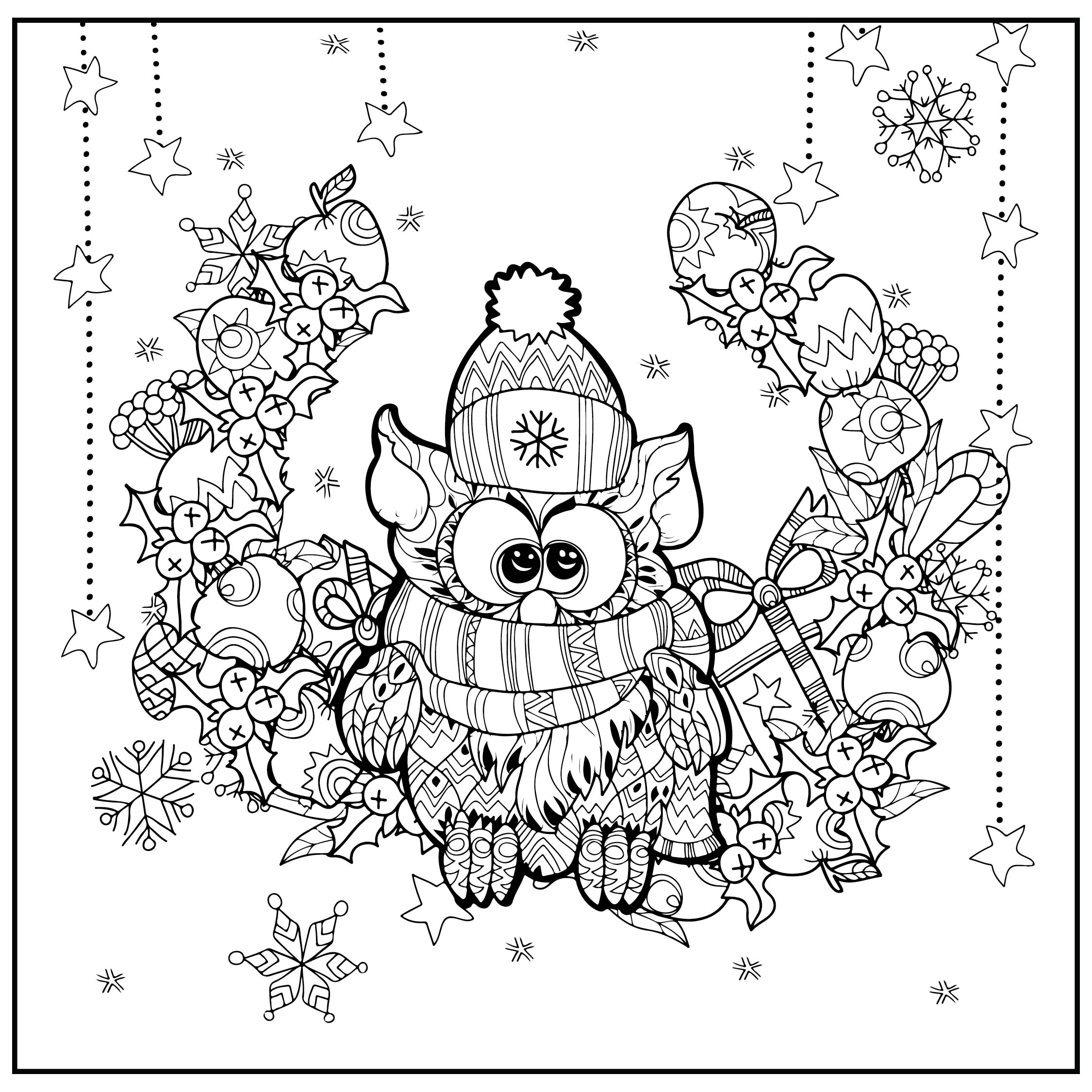 printable coloring pages for adults christmas