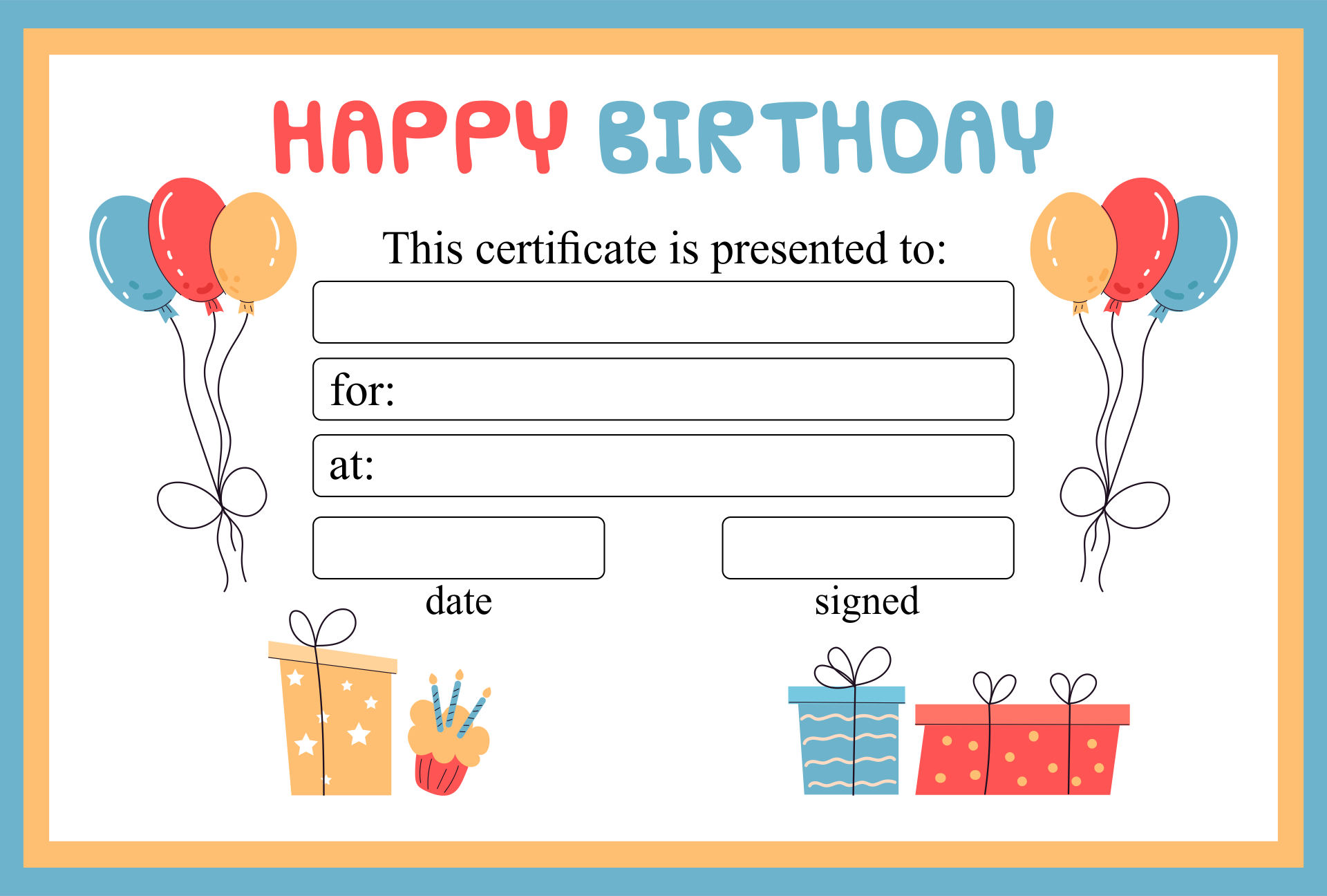 birthday coupon template kids