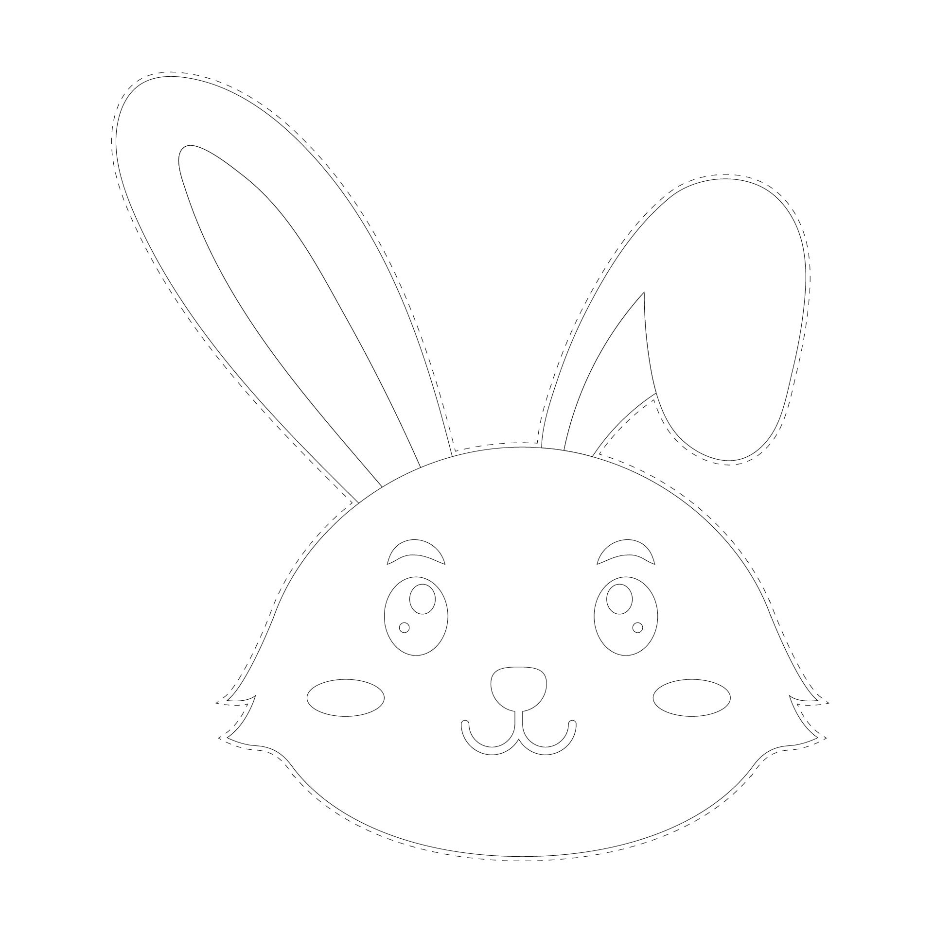 Easter Mask Template