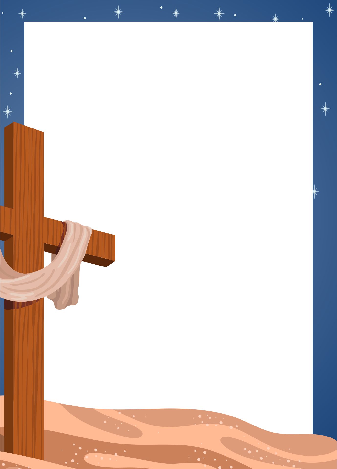 Christian Easter Border Christian Easter Border