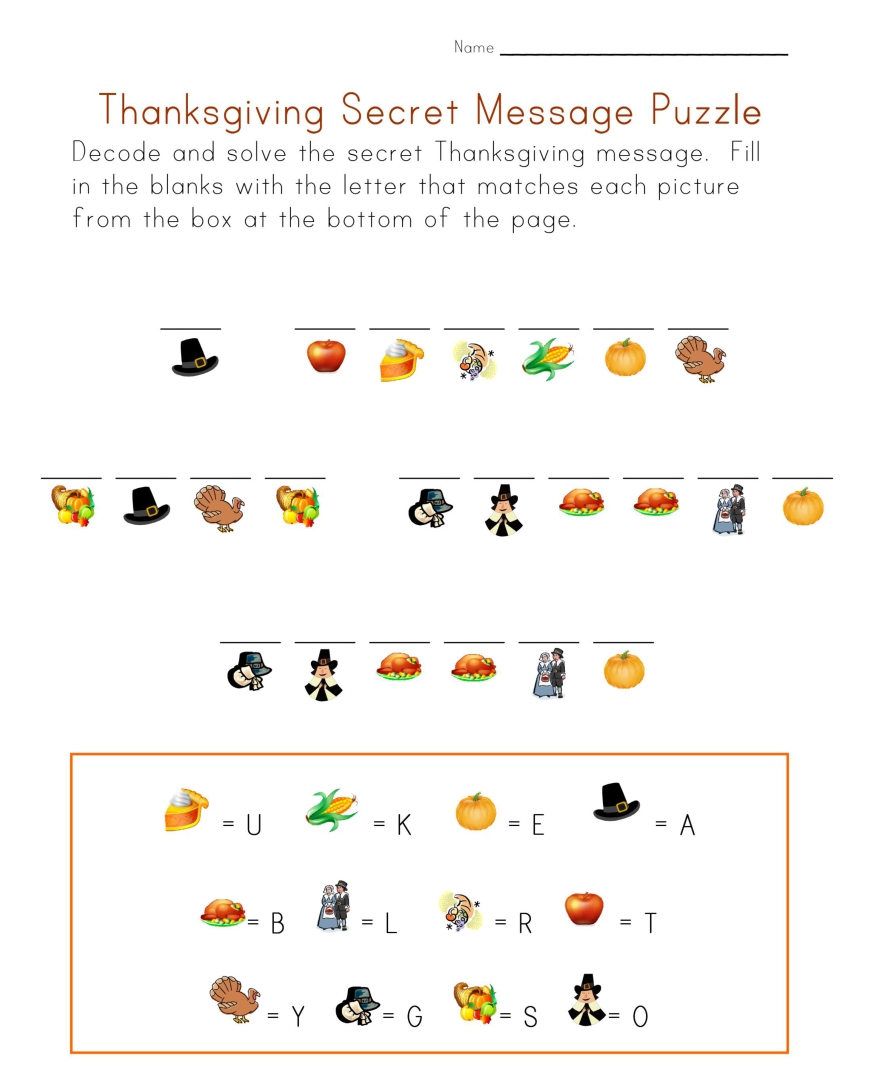 Thanksgiving Church Printable Worksheets