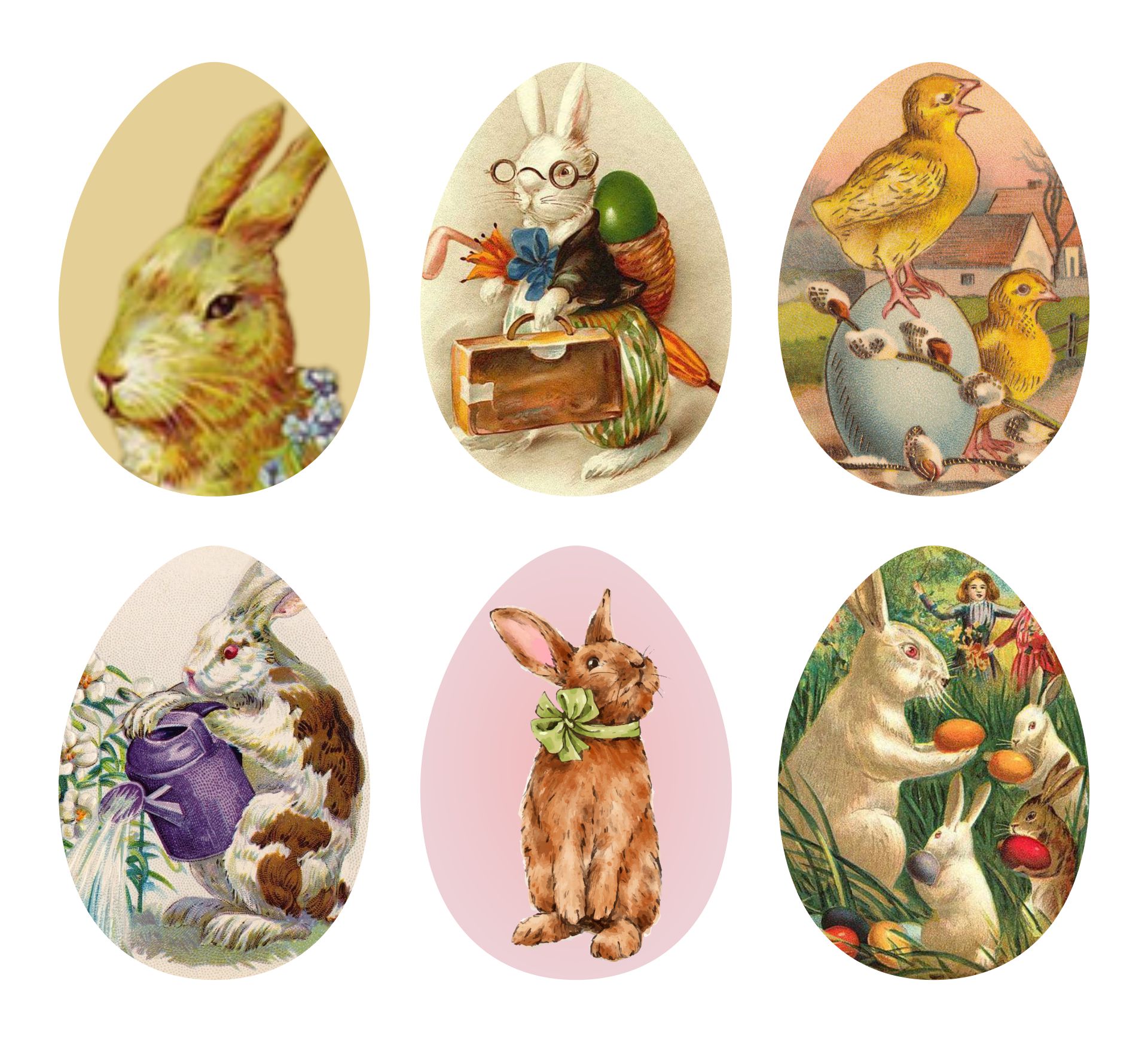 5 Best Free Printable Vintage Easter Cards PDF for Free at Printablee