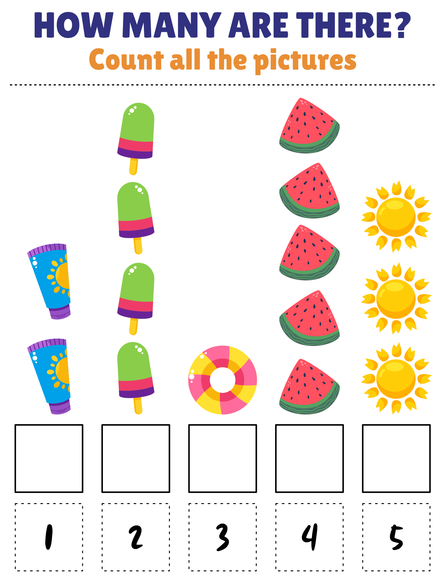 Printable Summer Worksheet Sheets