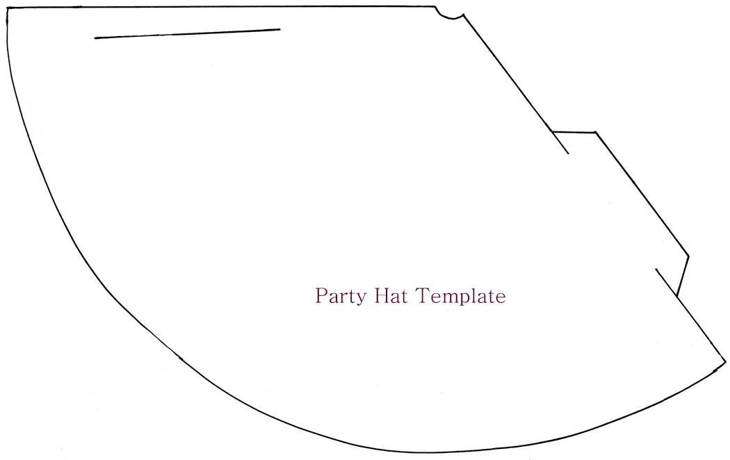 Party Hat Printable Template - Printable Word Searches