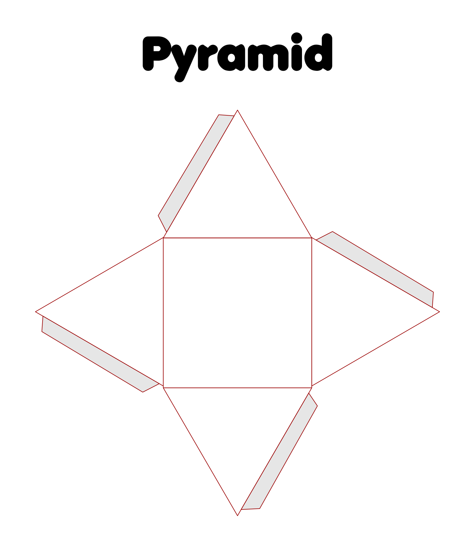 Pyramid Template Printable