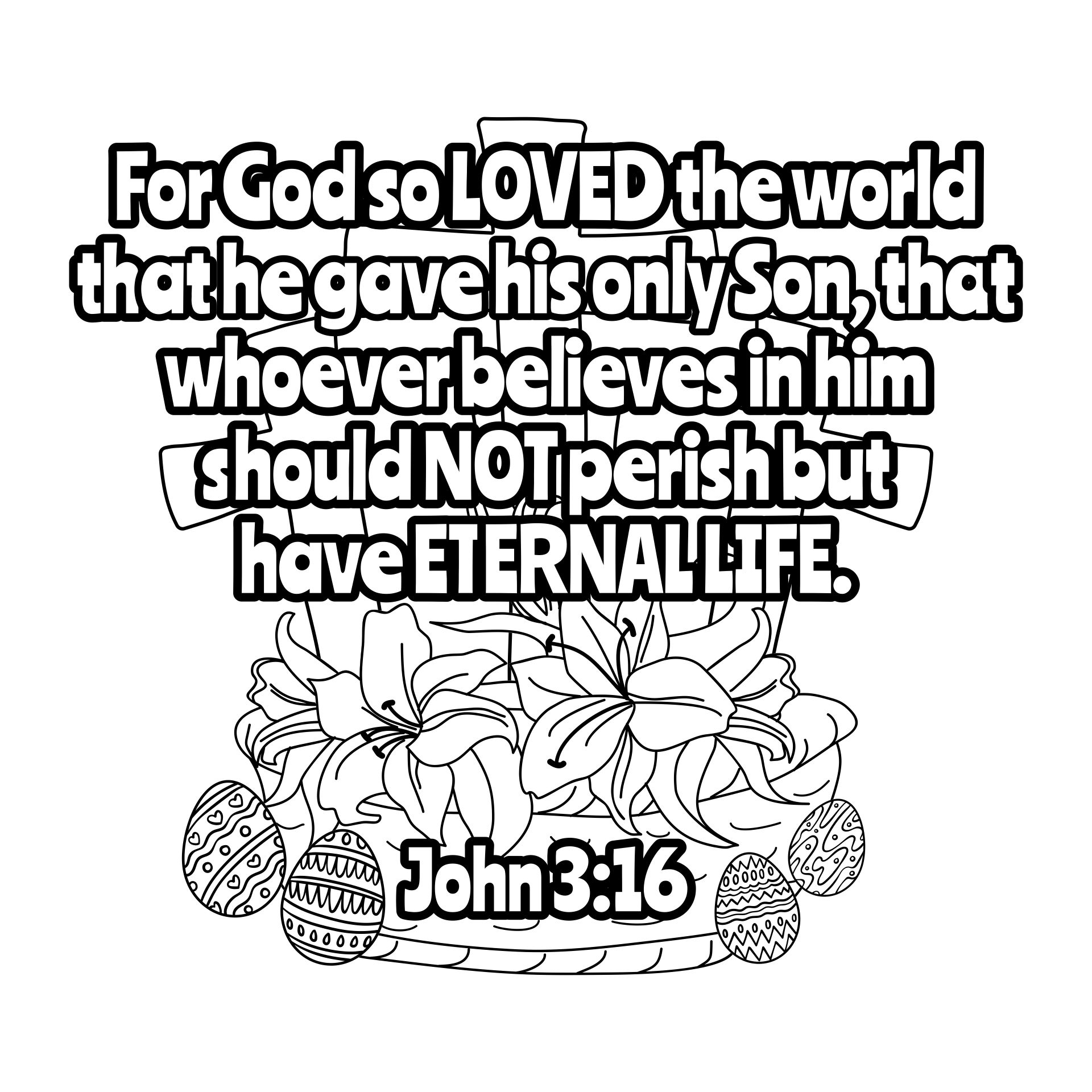 John 3 16 Printable