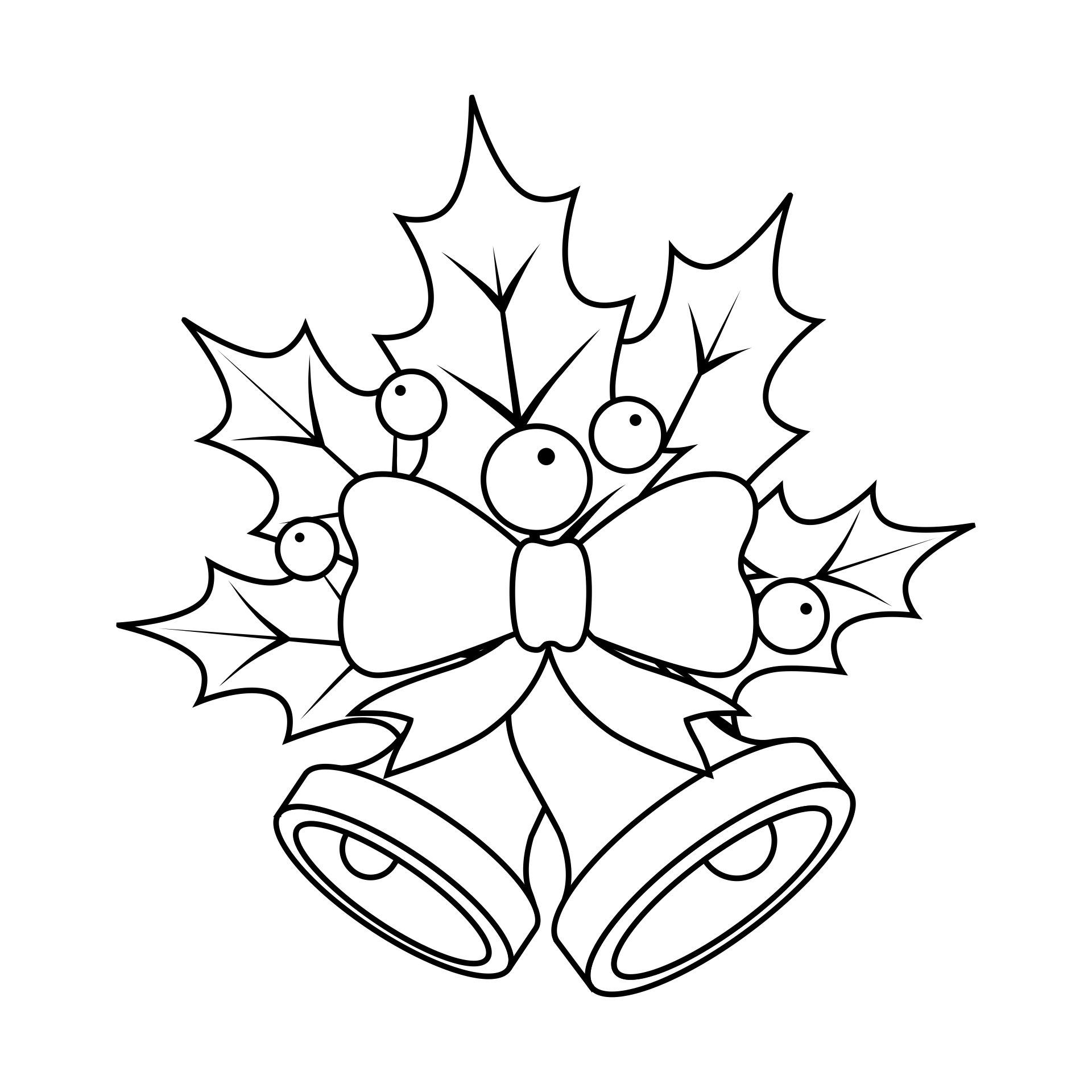 Christmas Bells Printable Coloring Pages