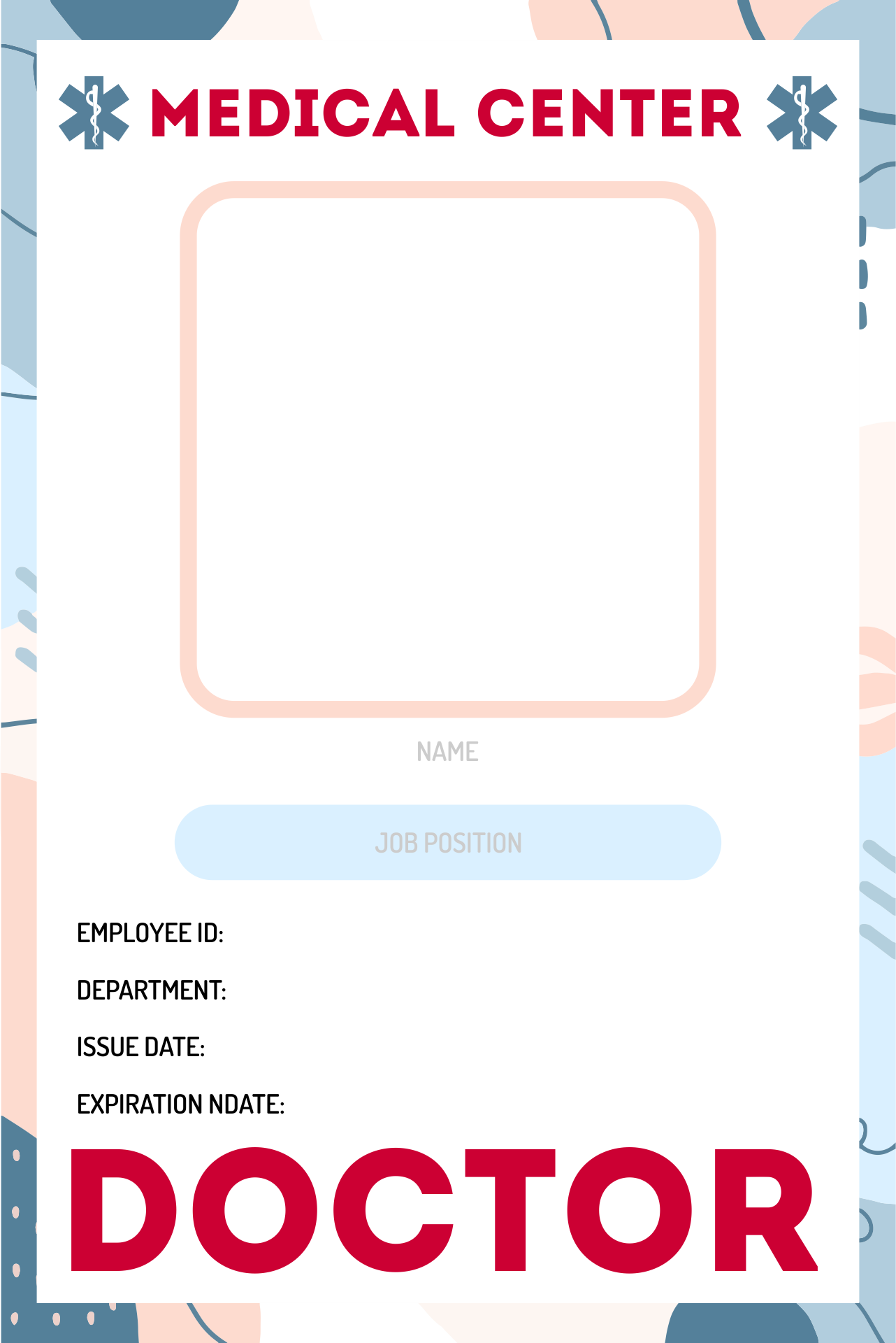 Doctor Badge Template Free