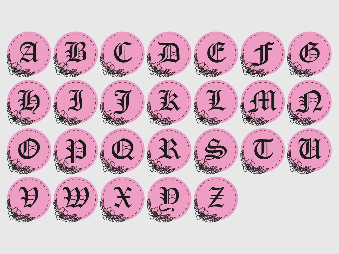 Alphabet Letter Printable Tags