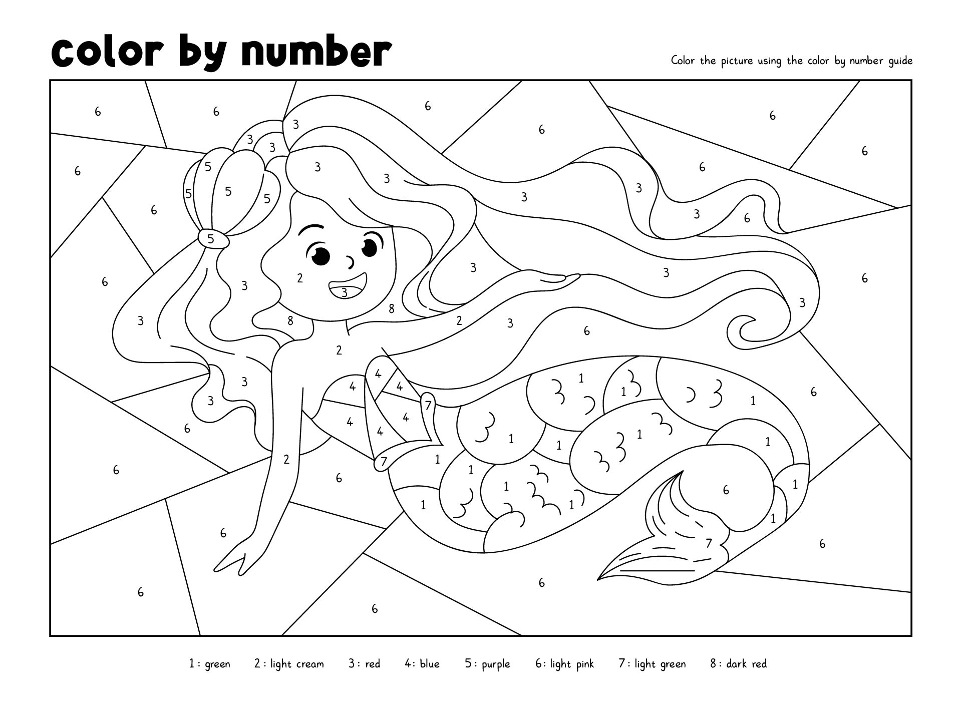 Color by Number Printables