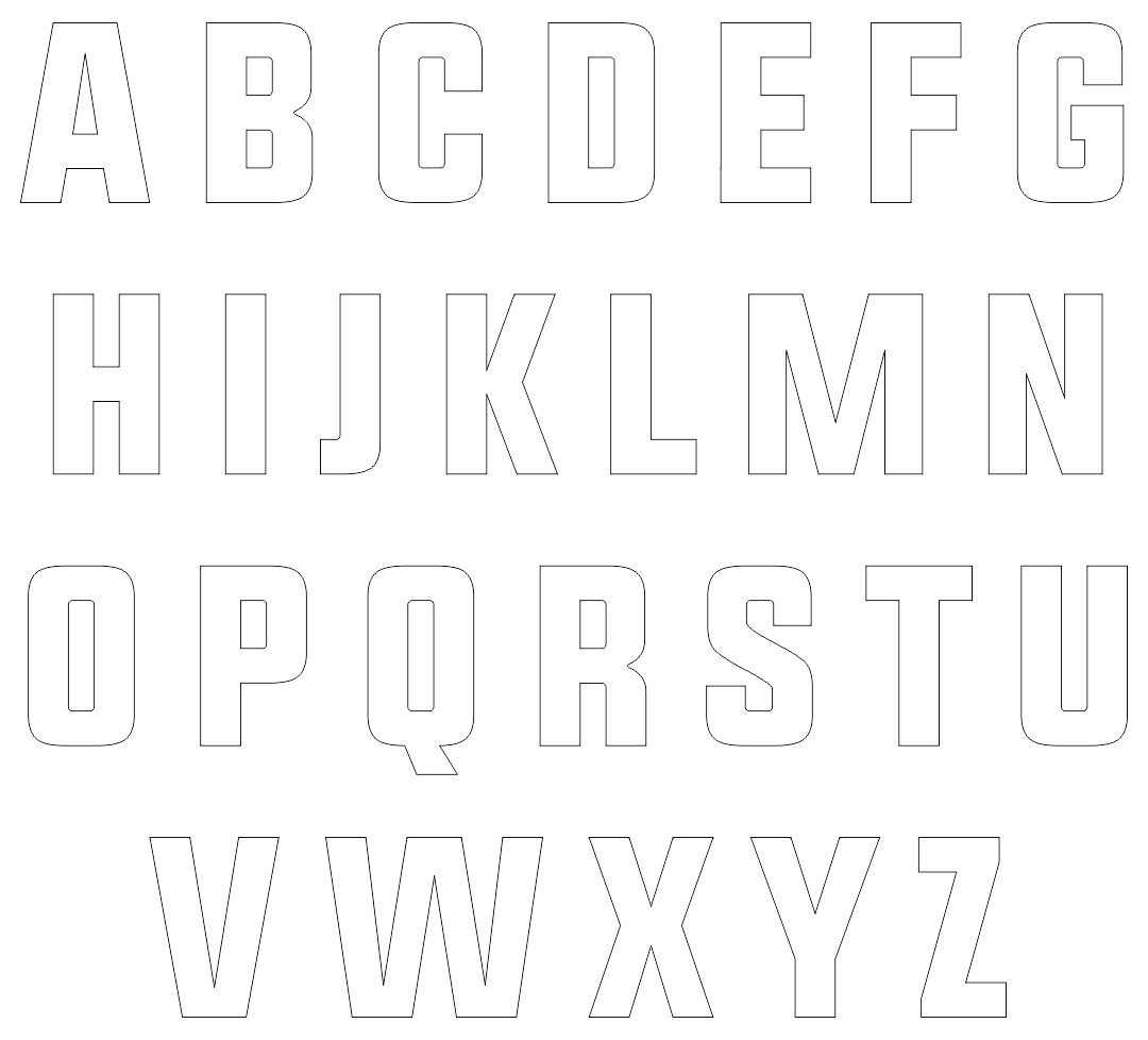 23 Best 23 Inch Alphabet Stencils Printable - printablee.com Regarding Large Letter Templates