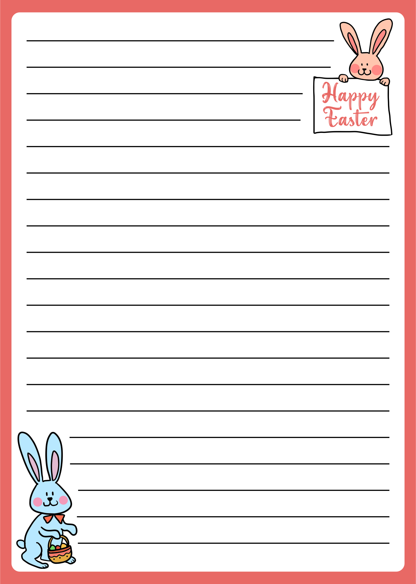 Printable Easter Stationery