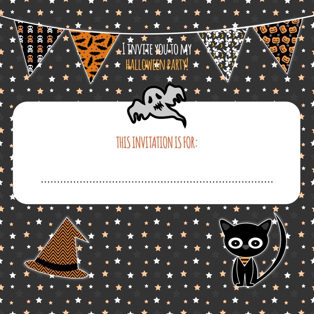 Home Printable Halloween Invites