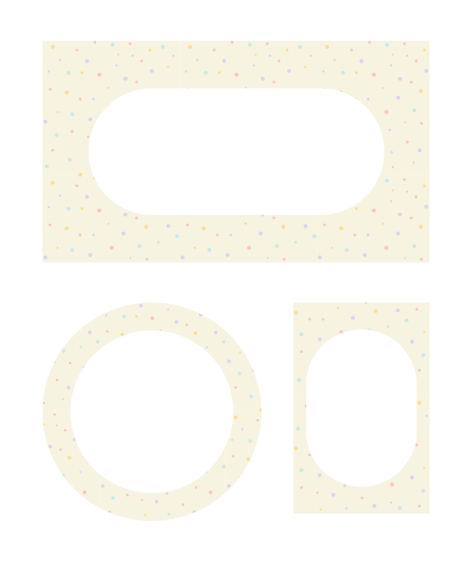 Printable Polka Dot Editable Labels