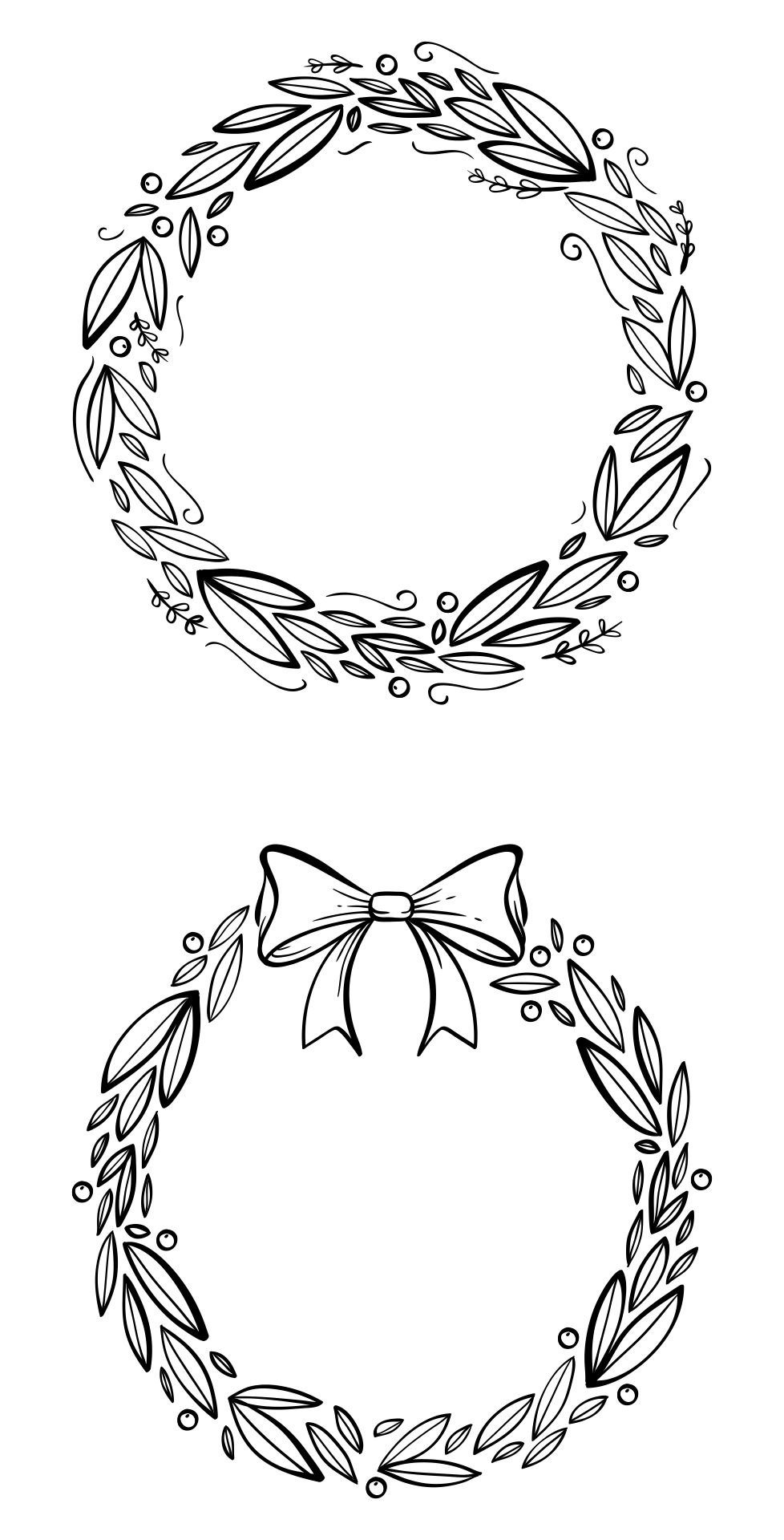 10-best-printable-wreath-template-printablee