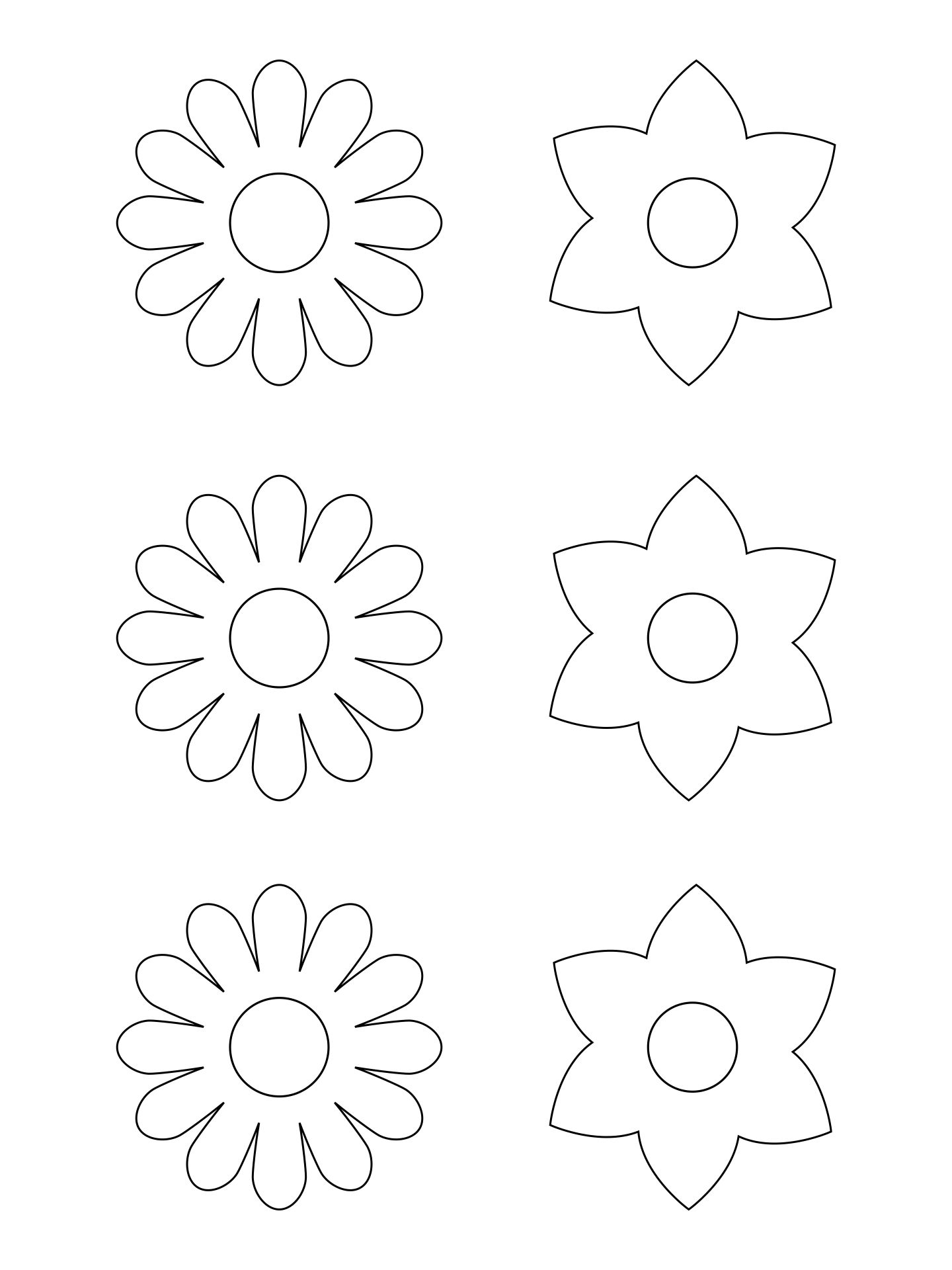 Paper Flower Template Printable