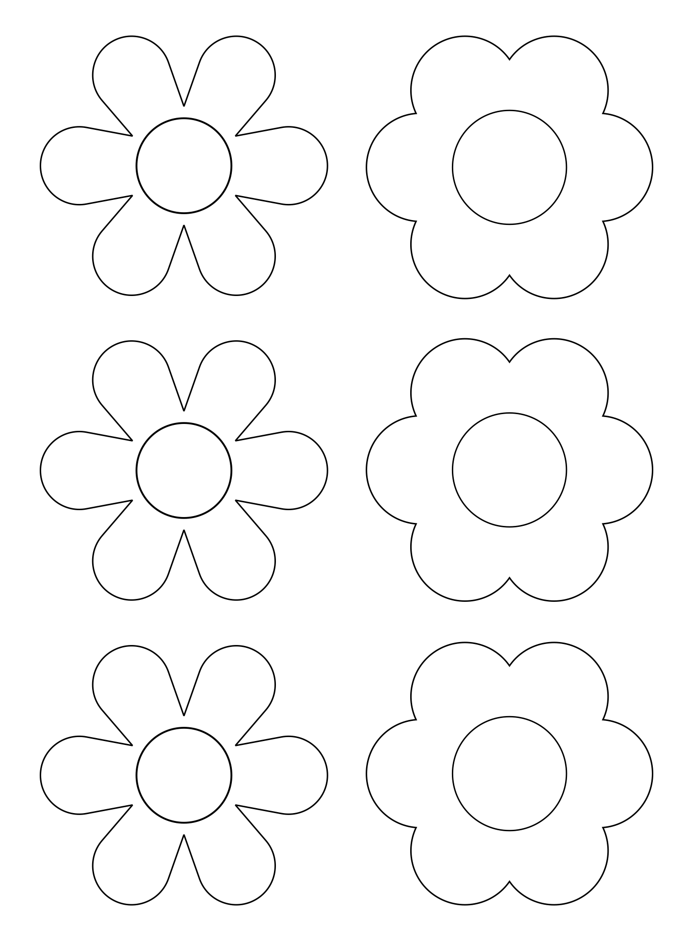 Paper Flower Templates Printable 