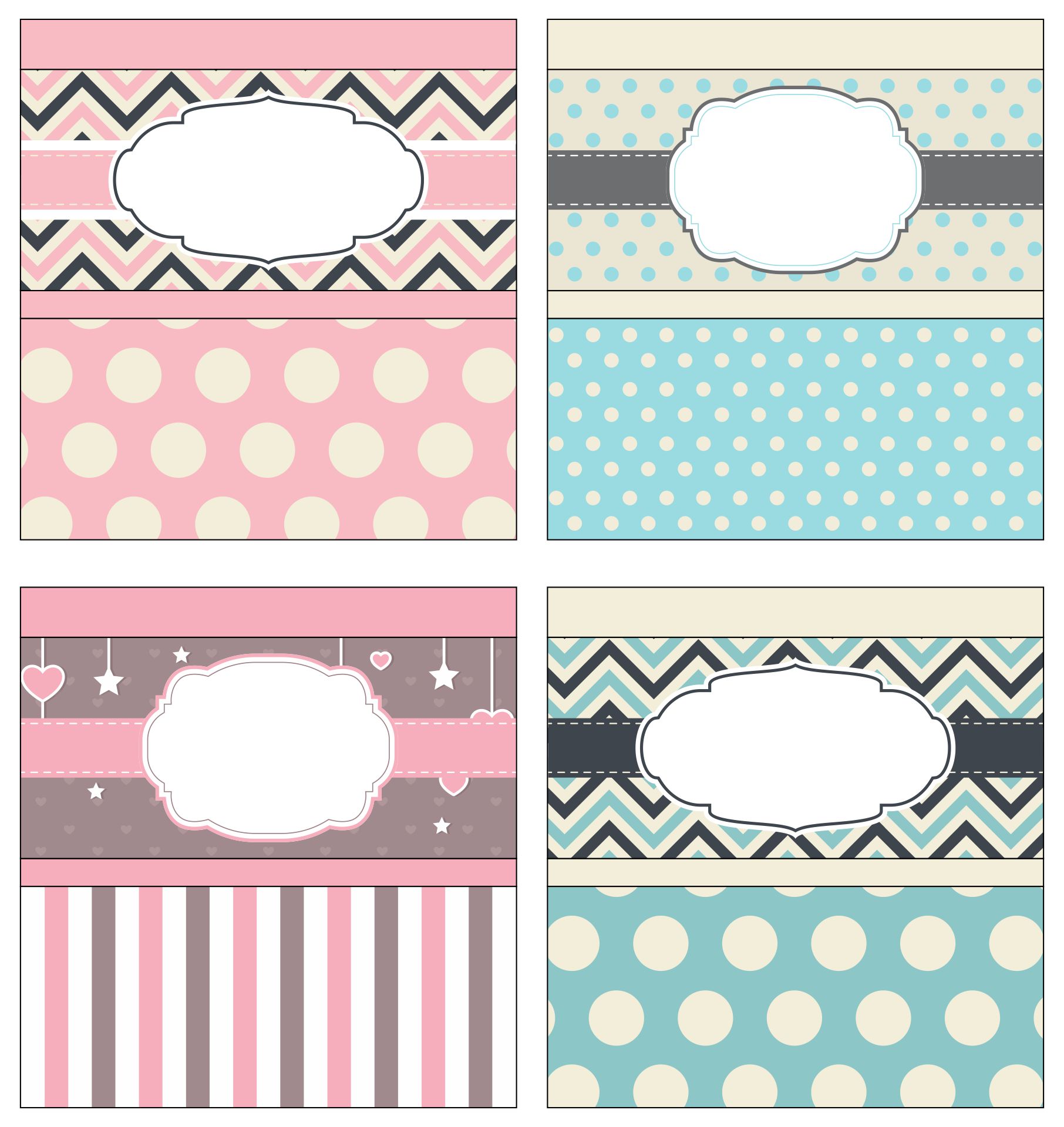 Printable Baby Shower Candy Bar Wrappers