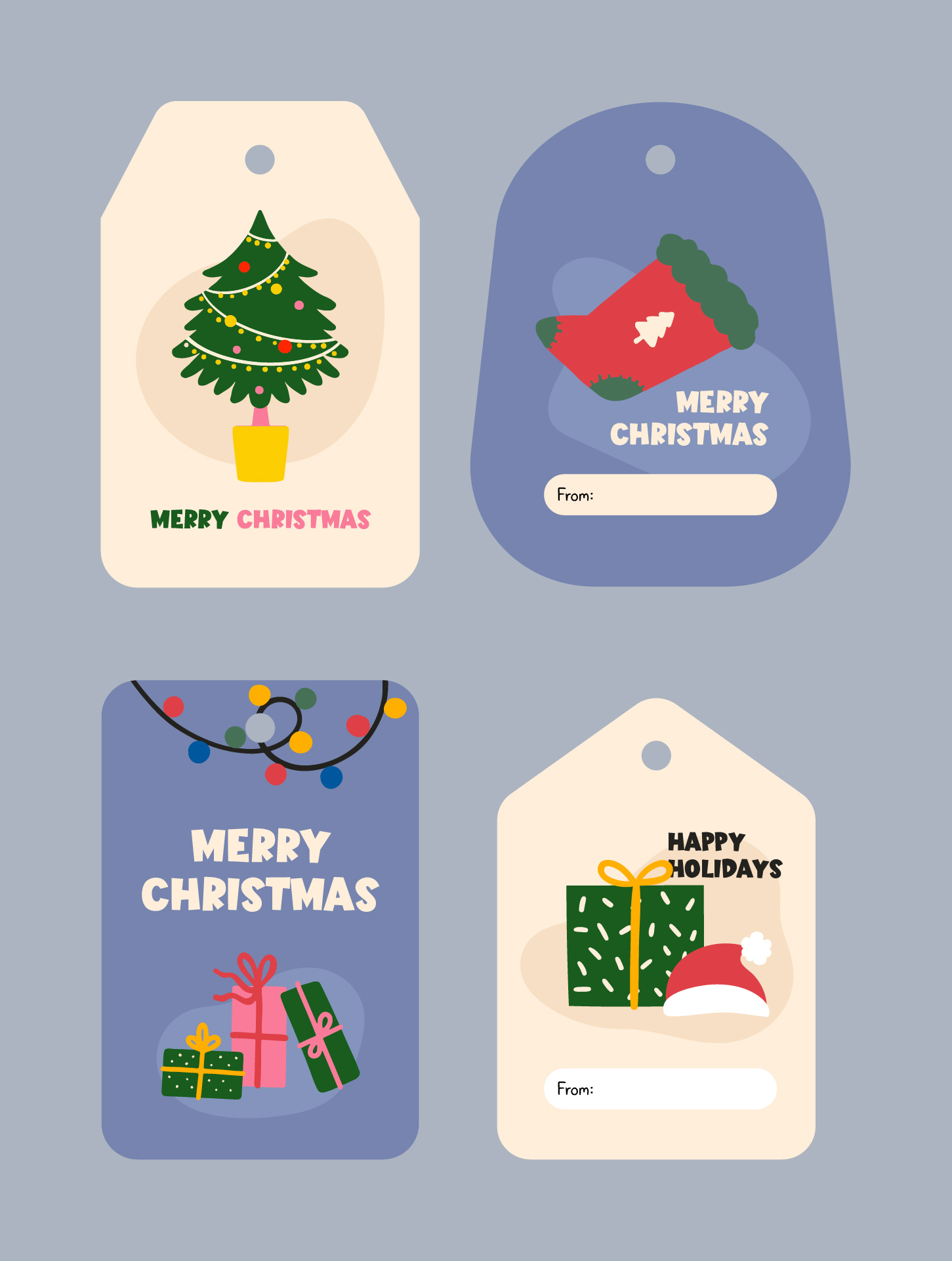 Printable Christmas Gift Tags Templates