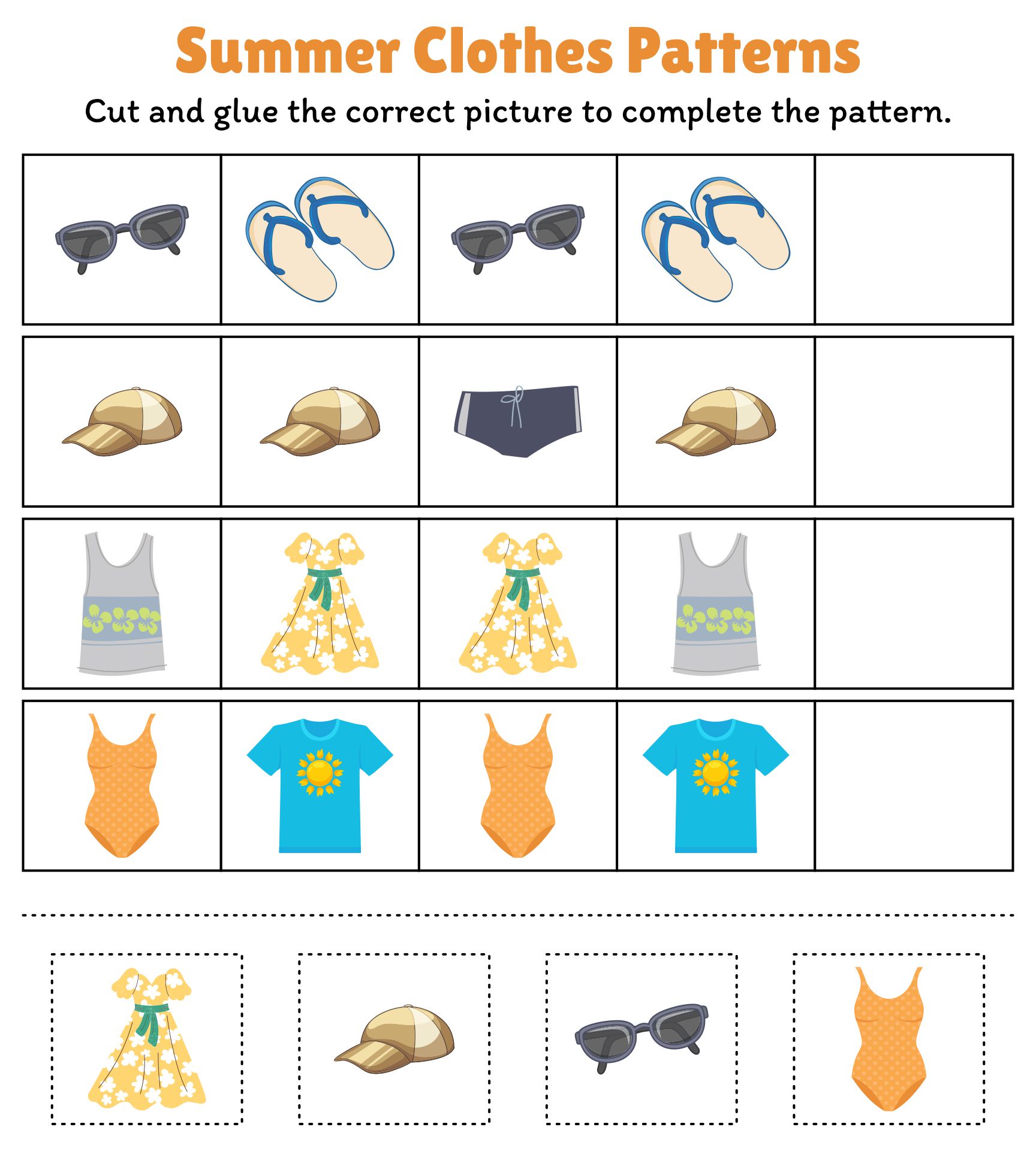 Printable Cut Out Clothes