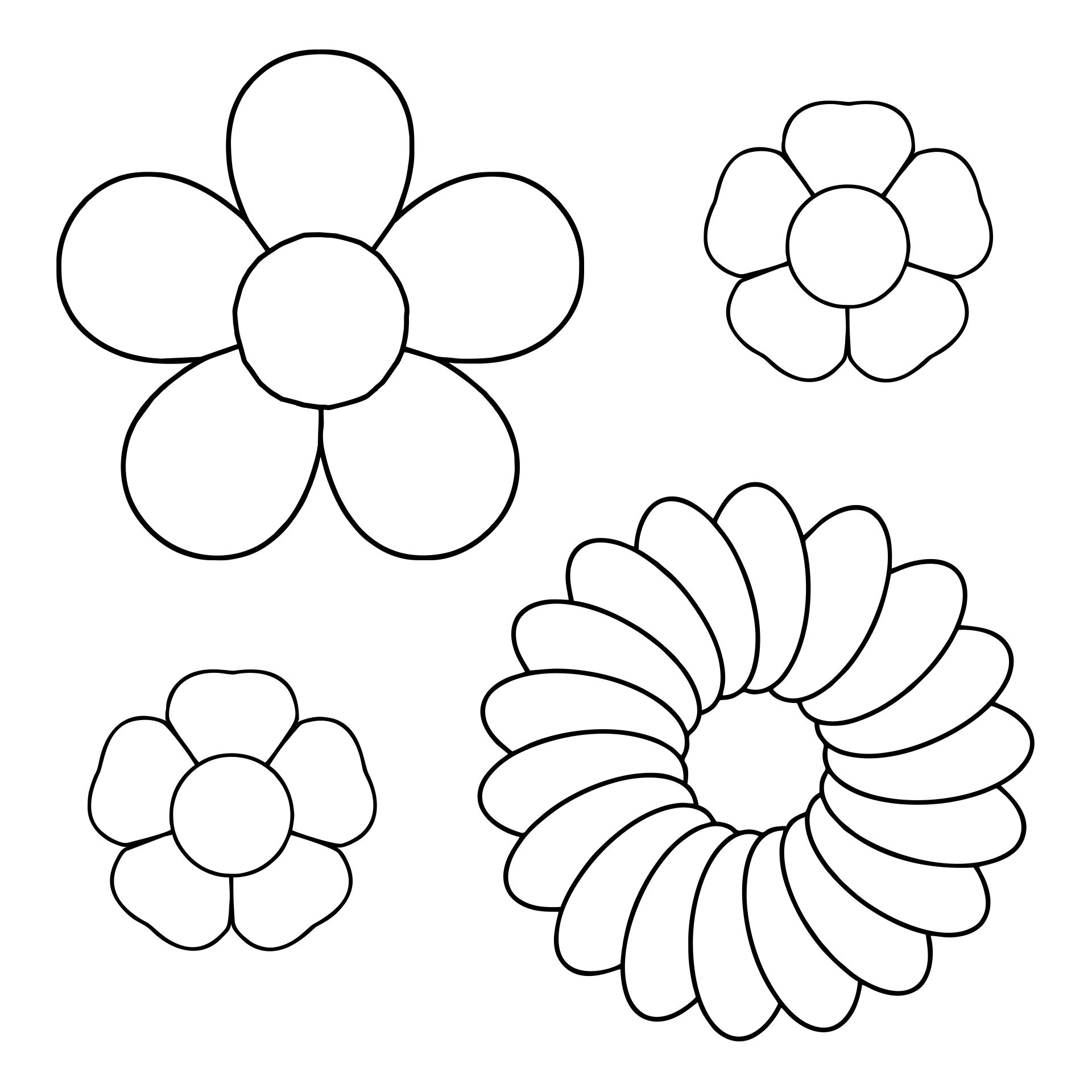 Free Printable Small Flower Template / Gift Free Small 3d Wallflower
