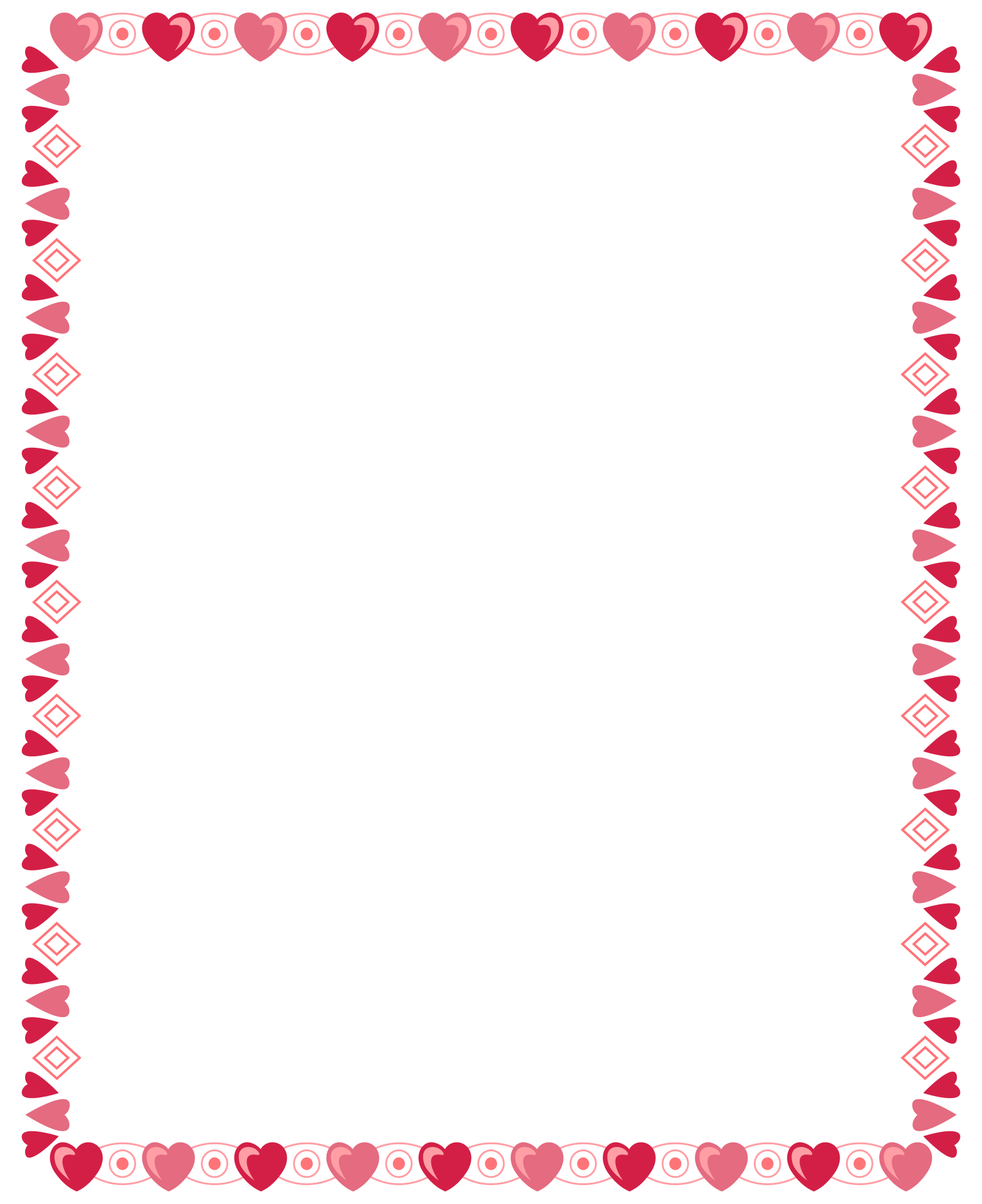  Printable Valentine Borders