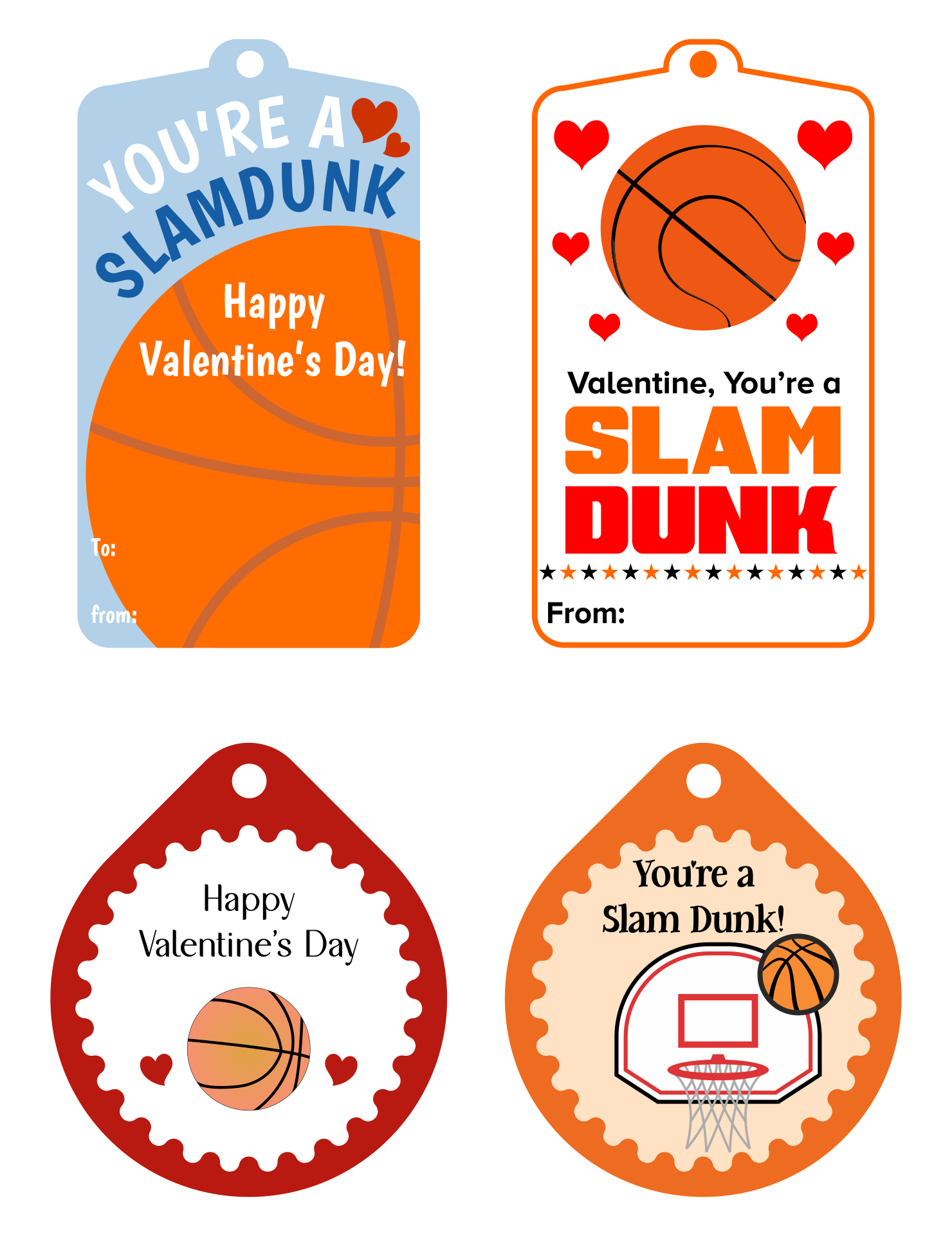 Basketball Valentines Day Gifts