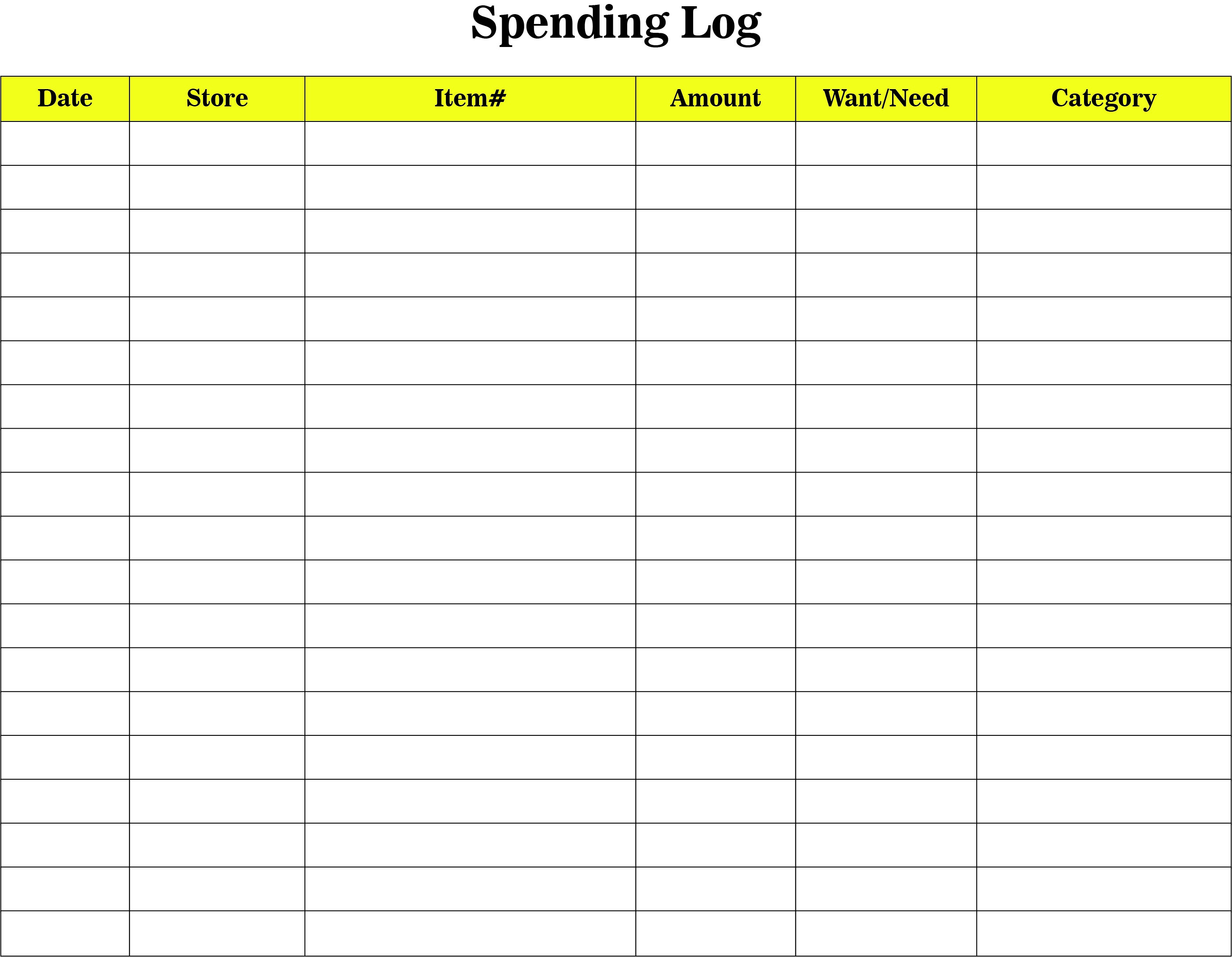Inventory Log Sheet - 10 Free PDF Printables | Printablee