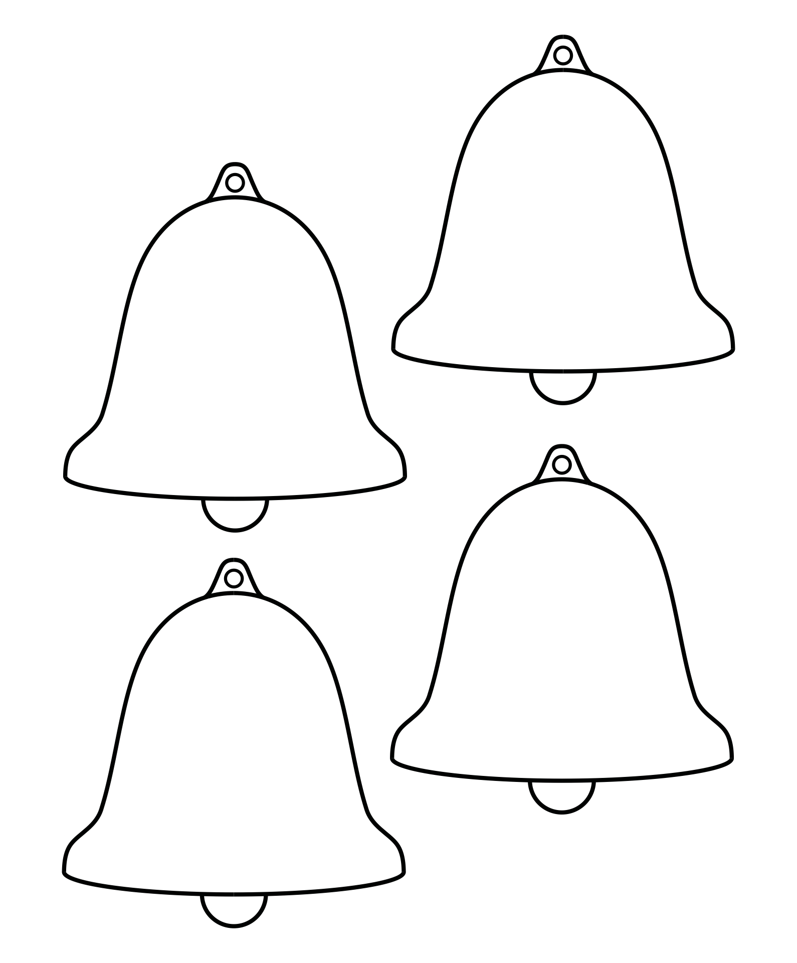 Bell Template Printable