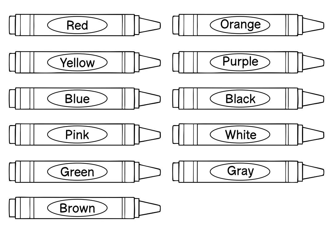 Free Printable Crayon Pattern To Color