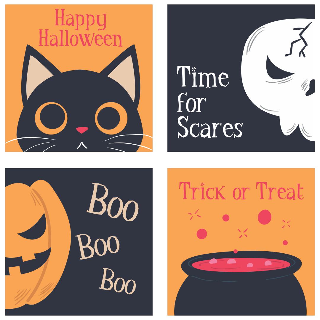 Printable Happy Halloween Cards