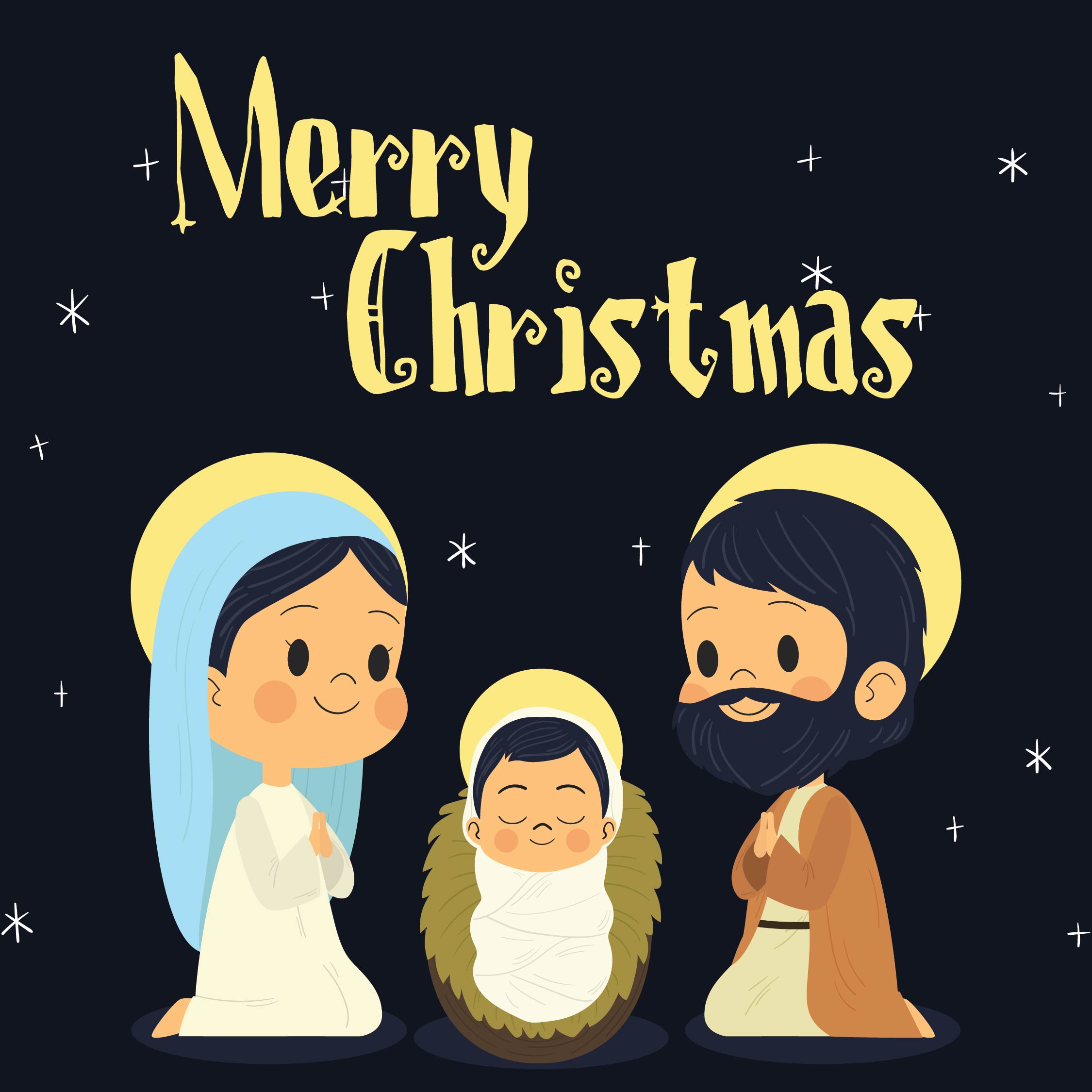 Spiritual Christmas Cards  Printable