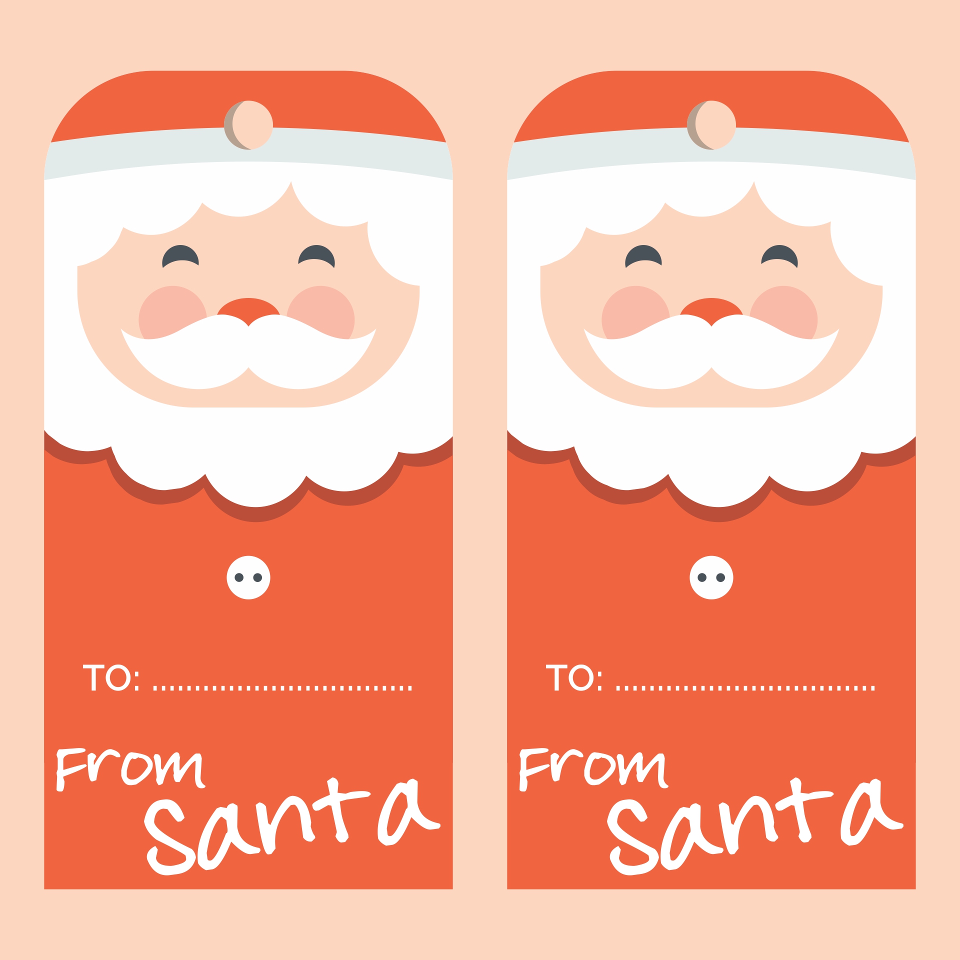 Printable Secret Santa Tags