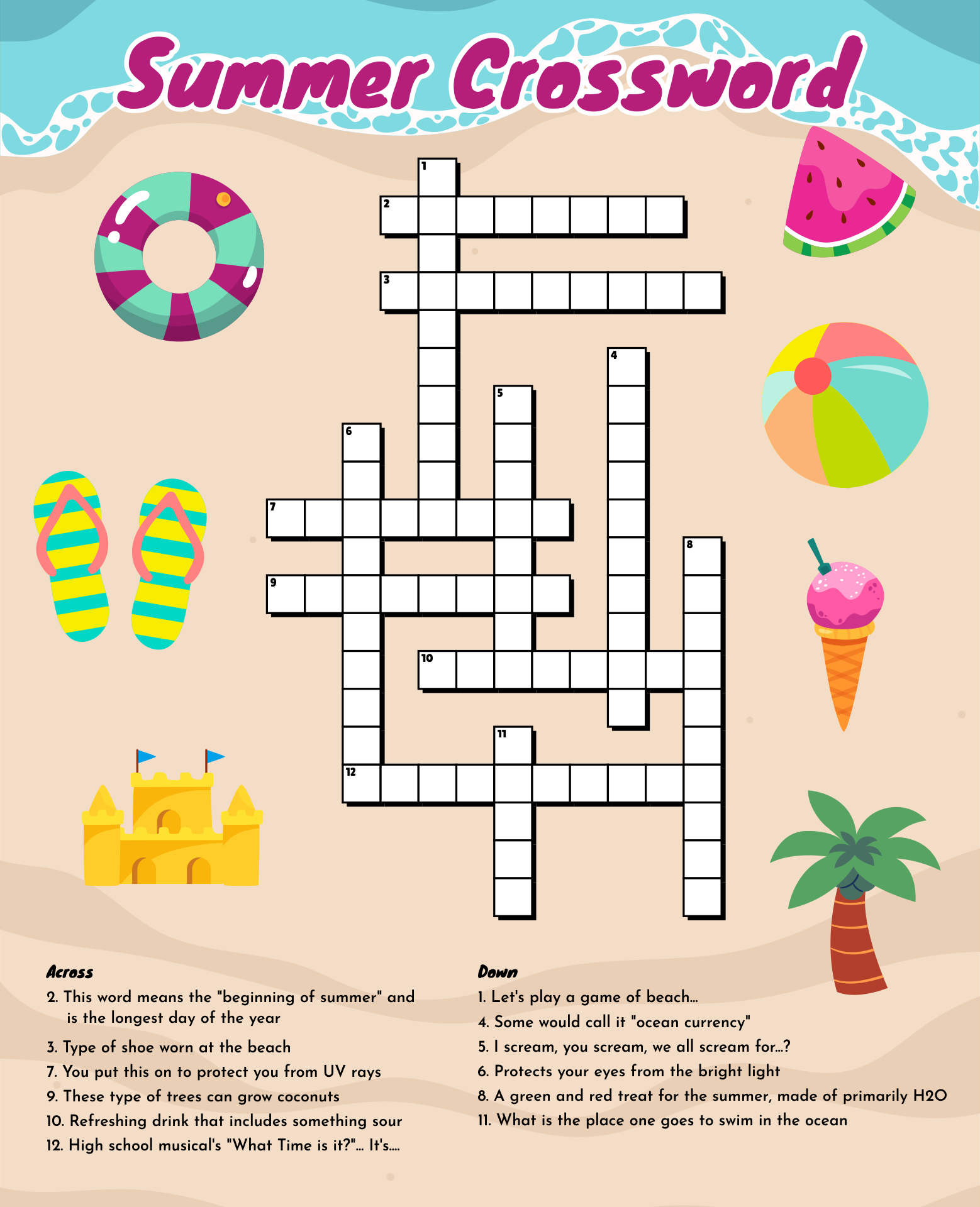 Summer Printable Activities