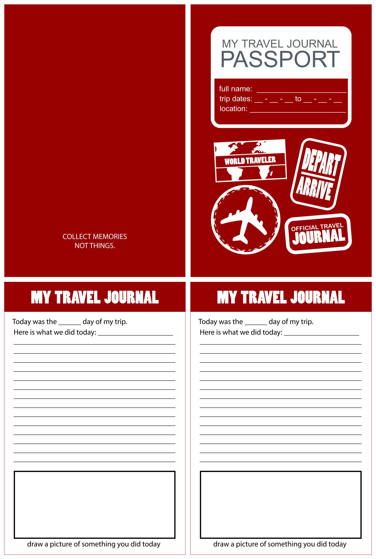 Travel Journal Templates Free