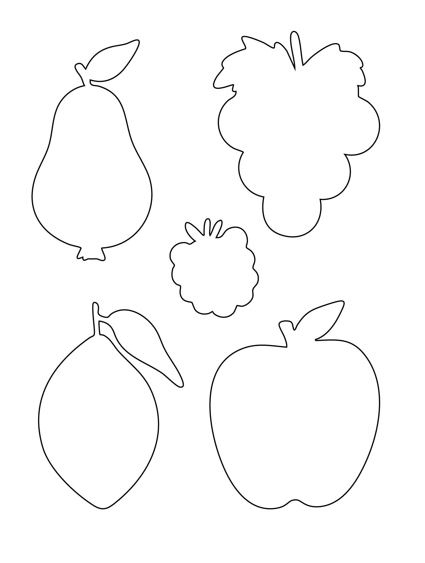 Printable Fruit Templates