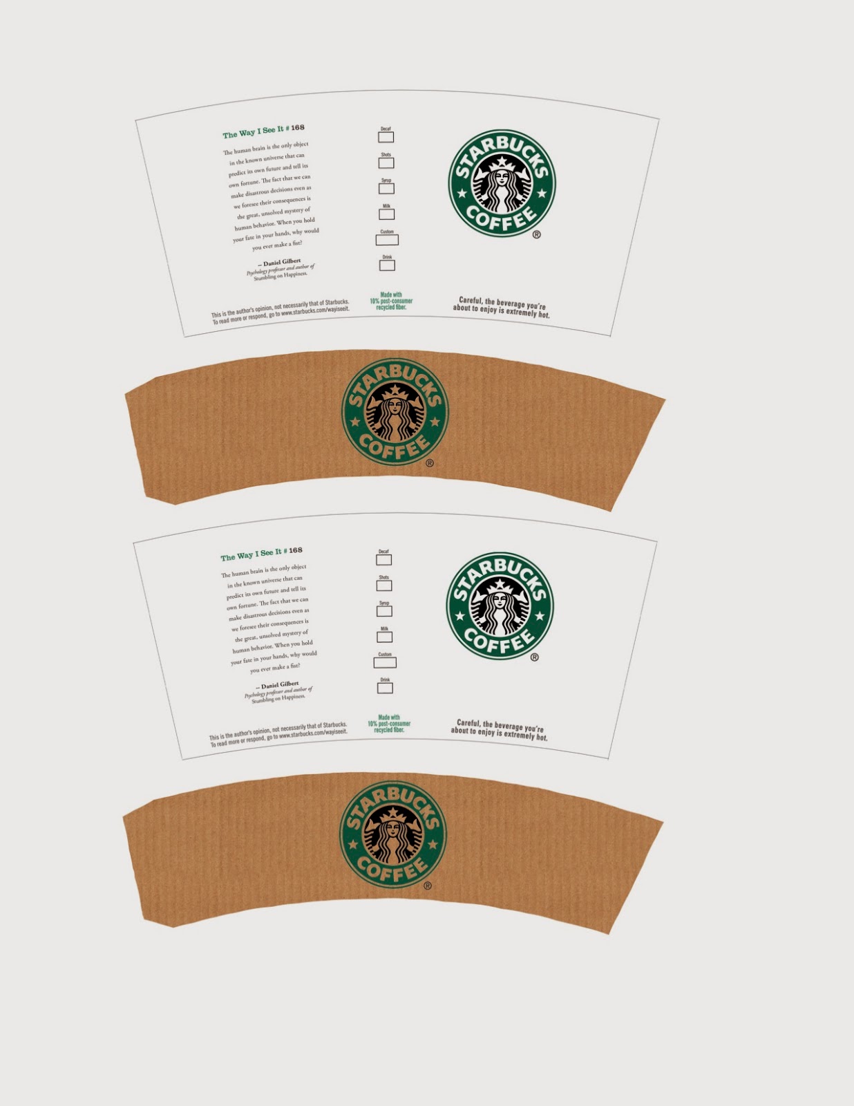 Mini Starbucks Printables - Printable World Holiday