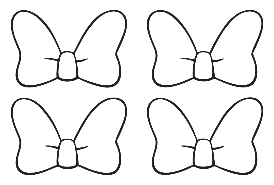 Minnie Mouse Bow Template Printable